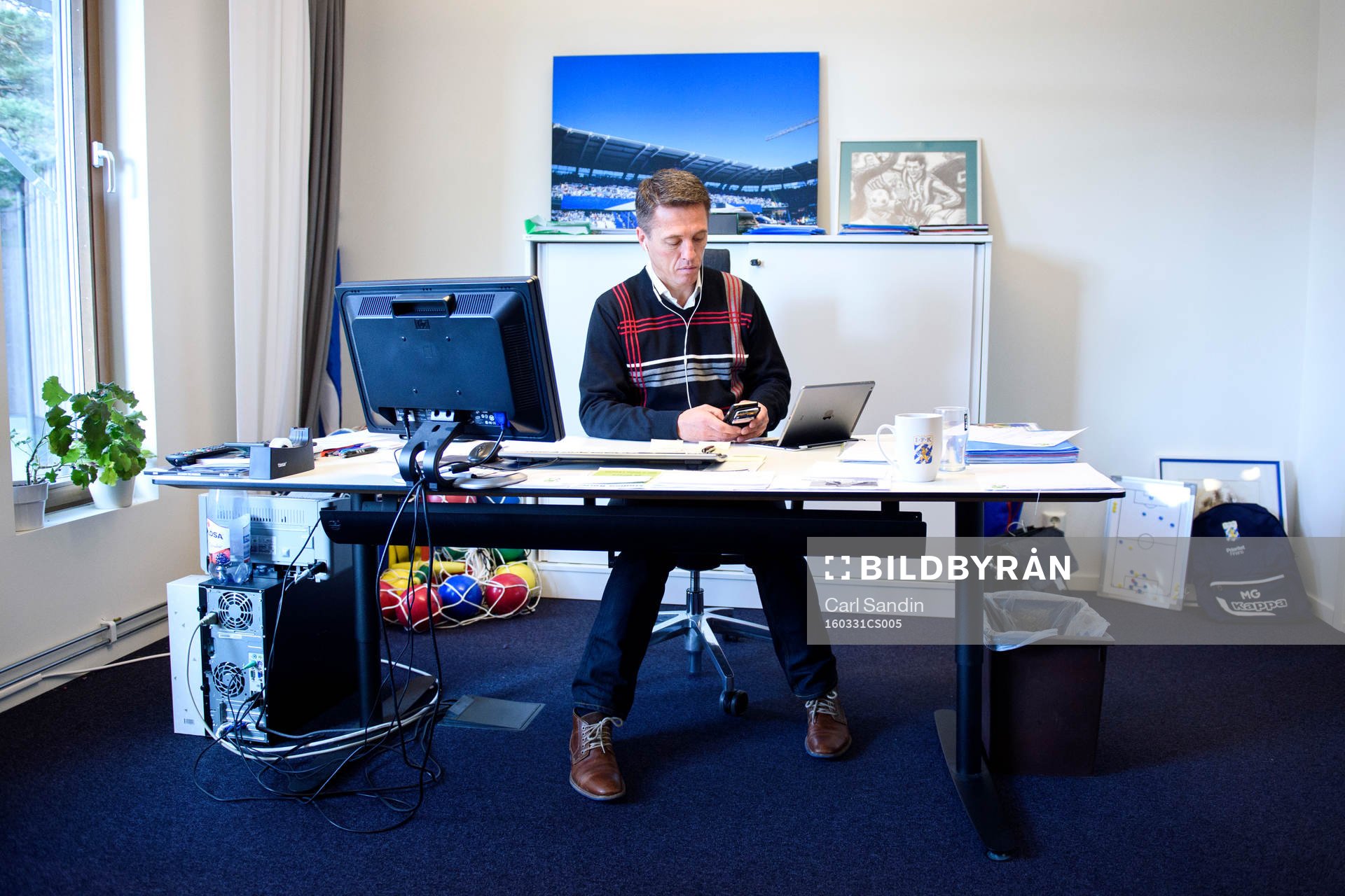 IFK Göteborgs sportchef Mats Gren på sitt kontor