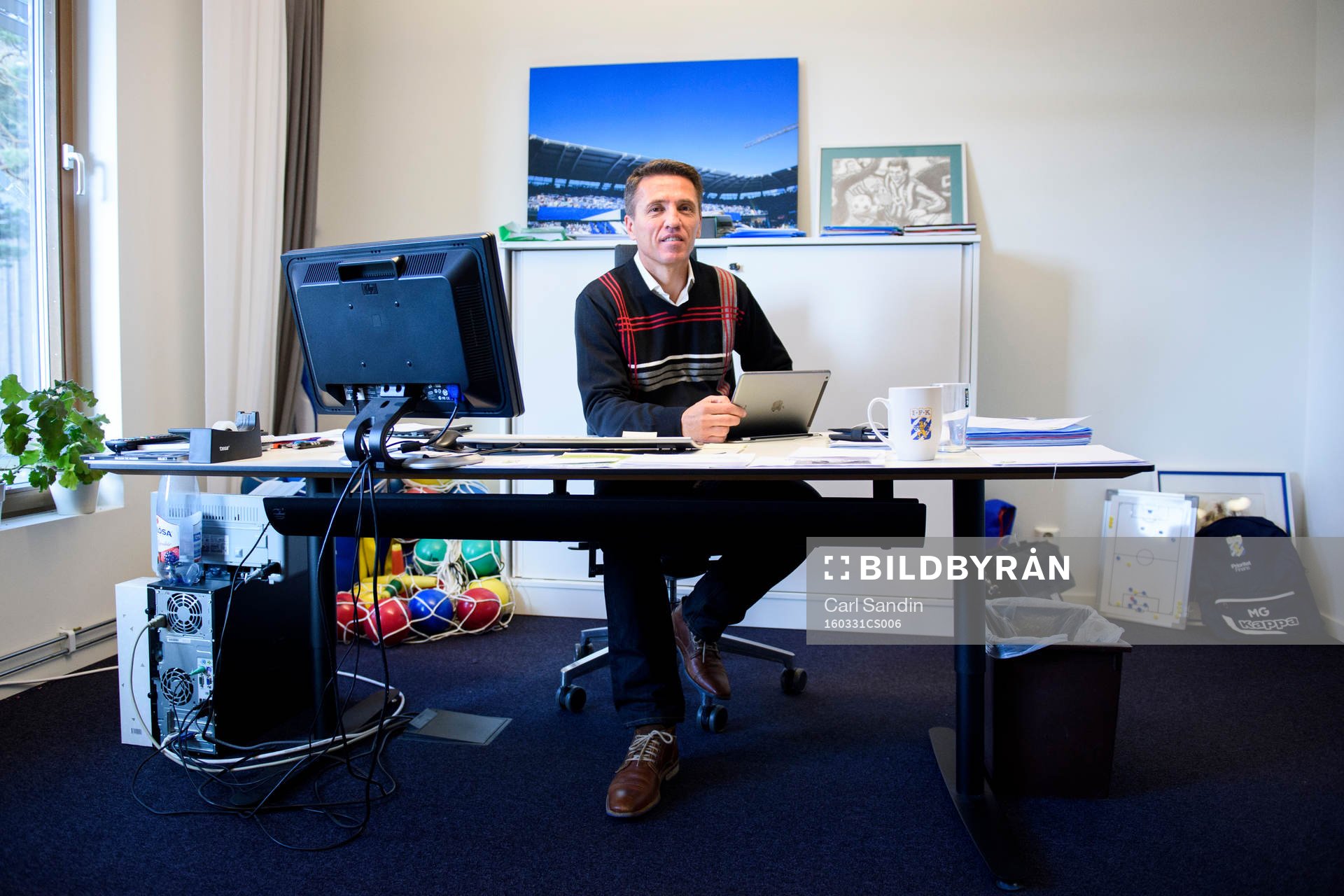 IFK Göteborgs sportchef Mats Gren på sitt kontor
