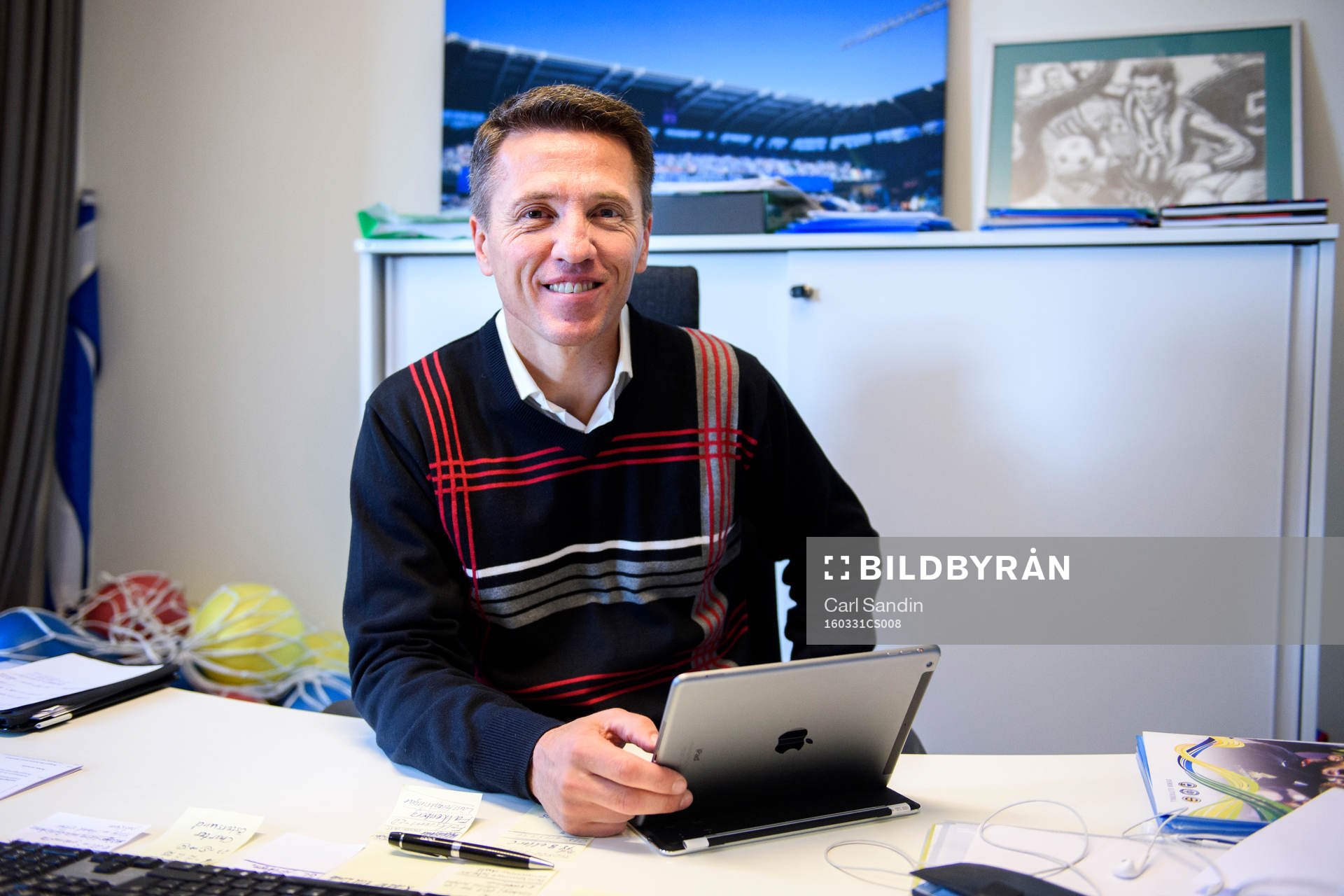 IFK Göteborgs sportchef Mats Gren på sitt kontor