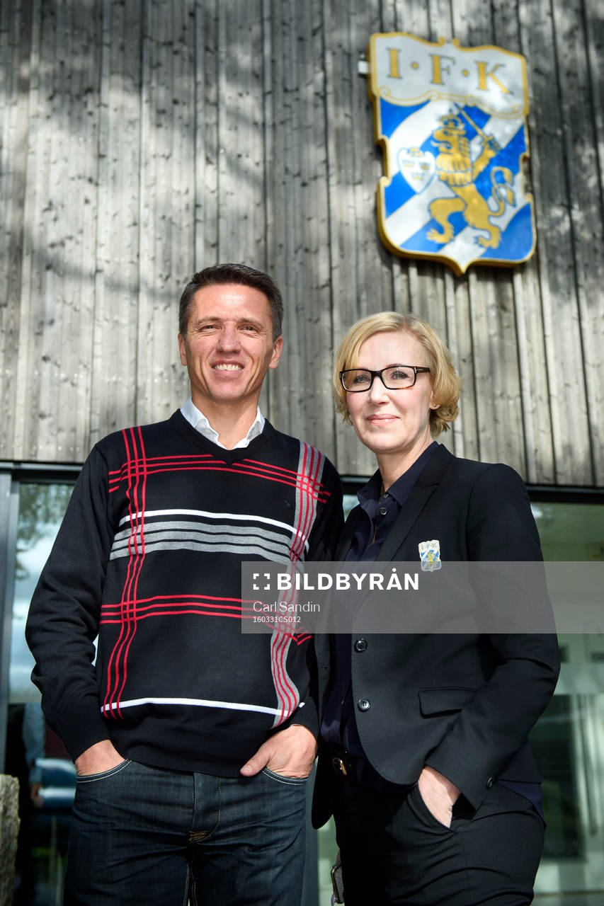 IFK Göteborgs sportchef Mats Gren och ekonomichef Lena