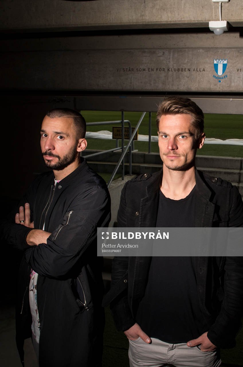 Malmö FFs Guillermo Molins och Markus Rosenberg