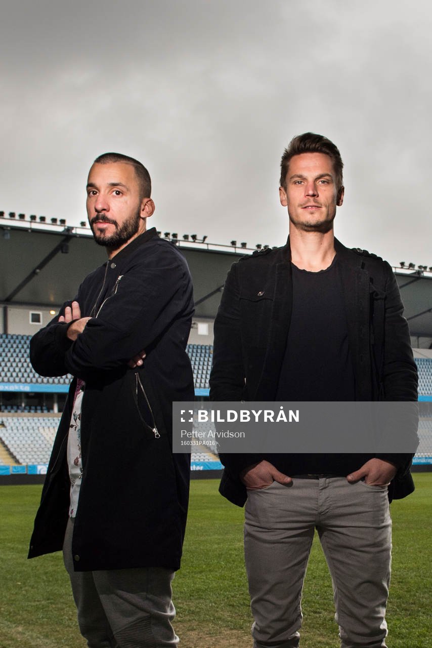 Malmö FFs Guillermo Molins och Markus Rosenberg