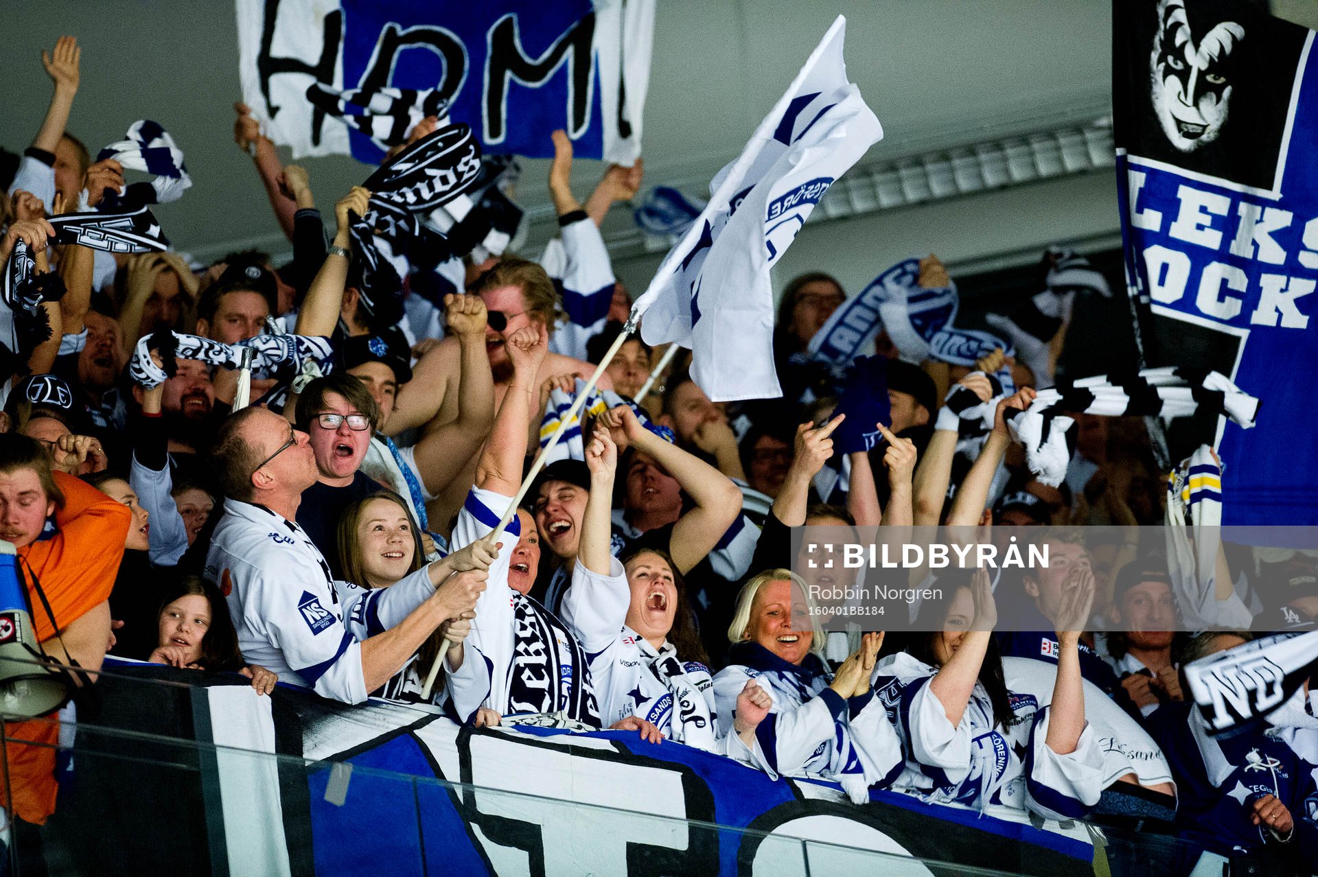 Leksands supportrar jublar