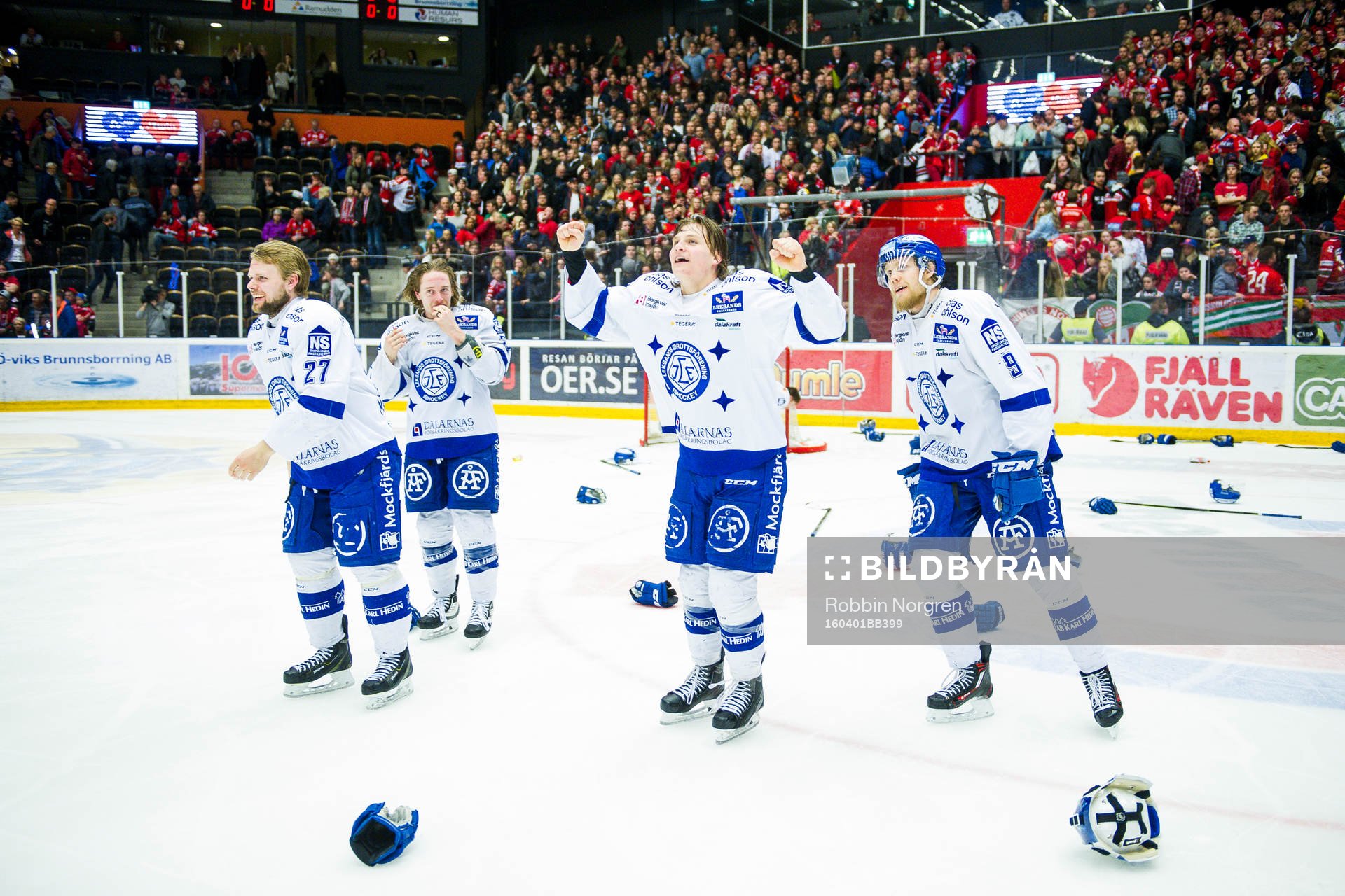 Leksands Viktor Mårtensson , Brock Montpetit ,Anton