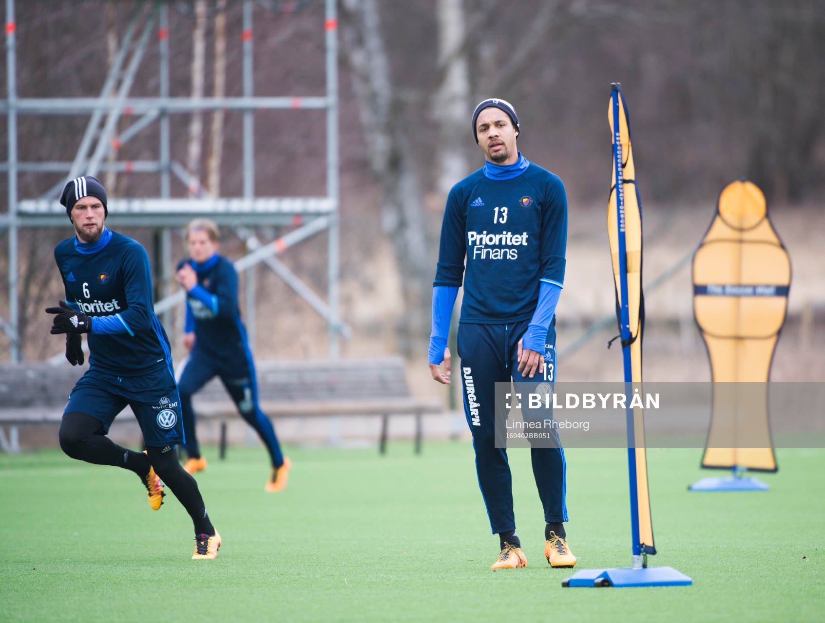 Djurgårdens Alexander Faltsetas och Mathias Ranégie
