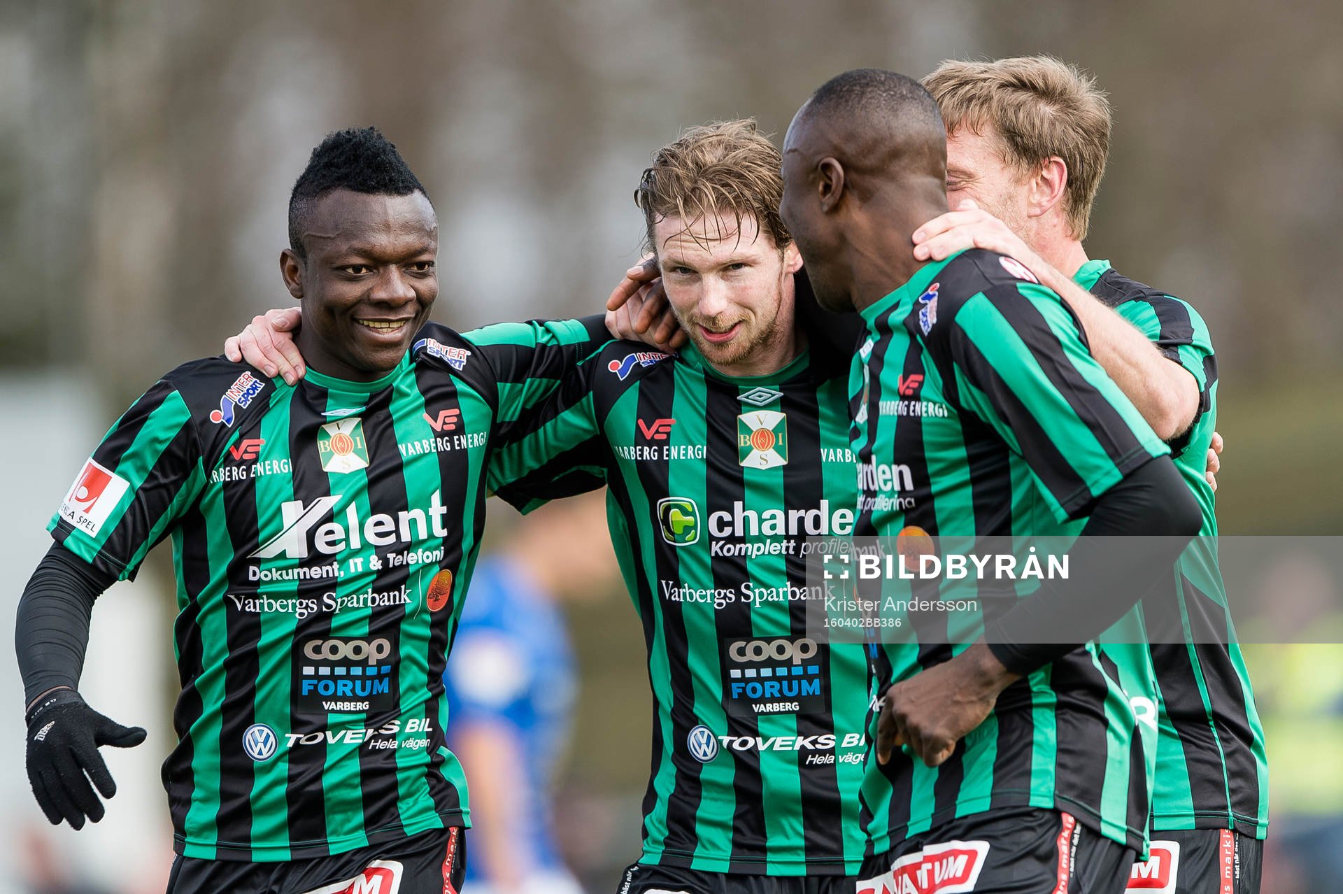 Varbergs spelare jublar