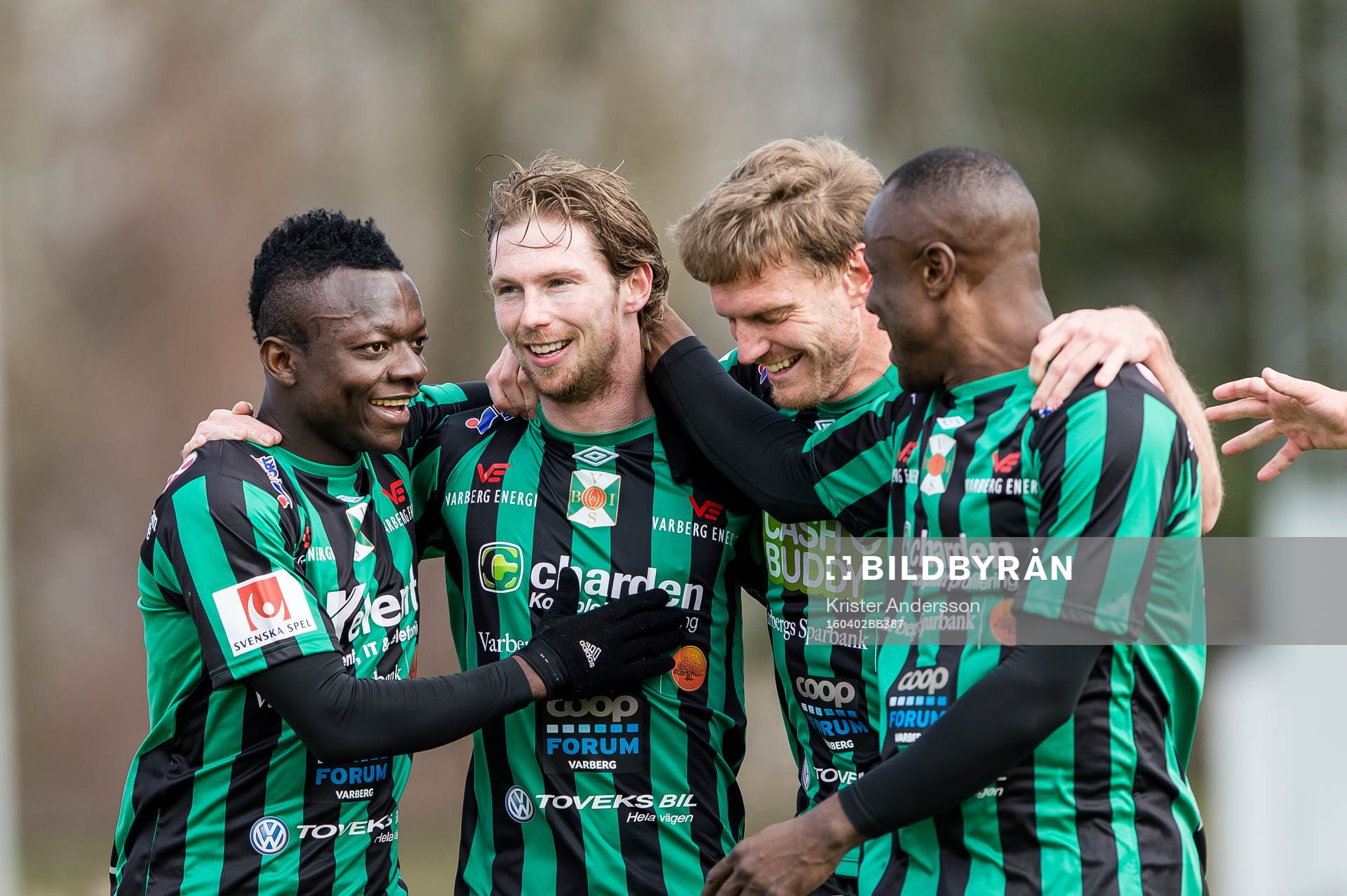 Varbergs Thomas Boakye, Thomas Drage, Karl Söderström och