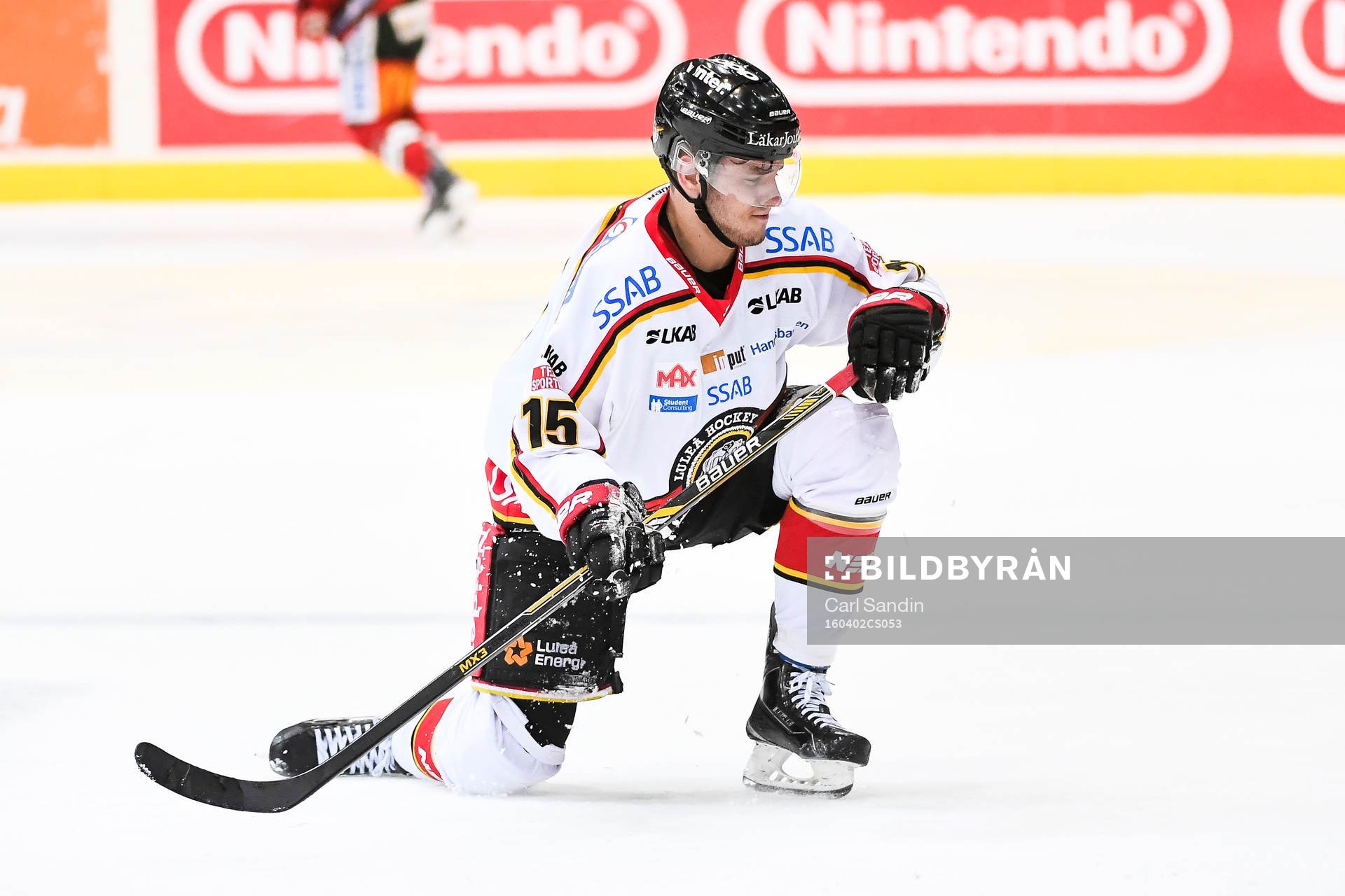 Luleås Christian Jaros har ont