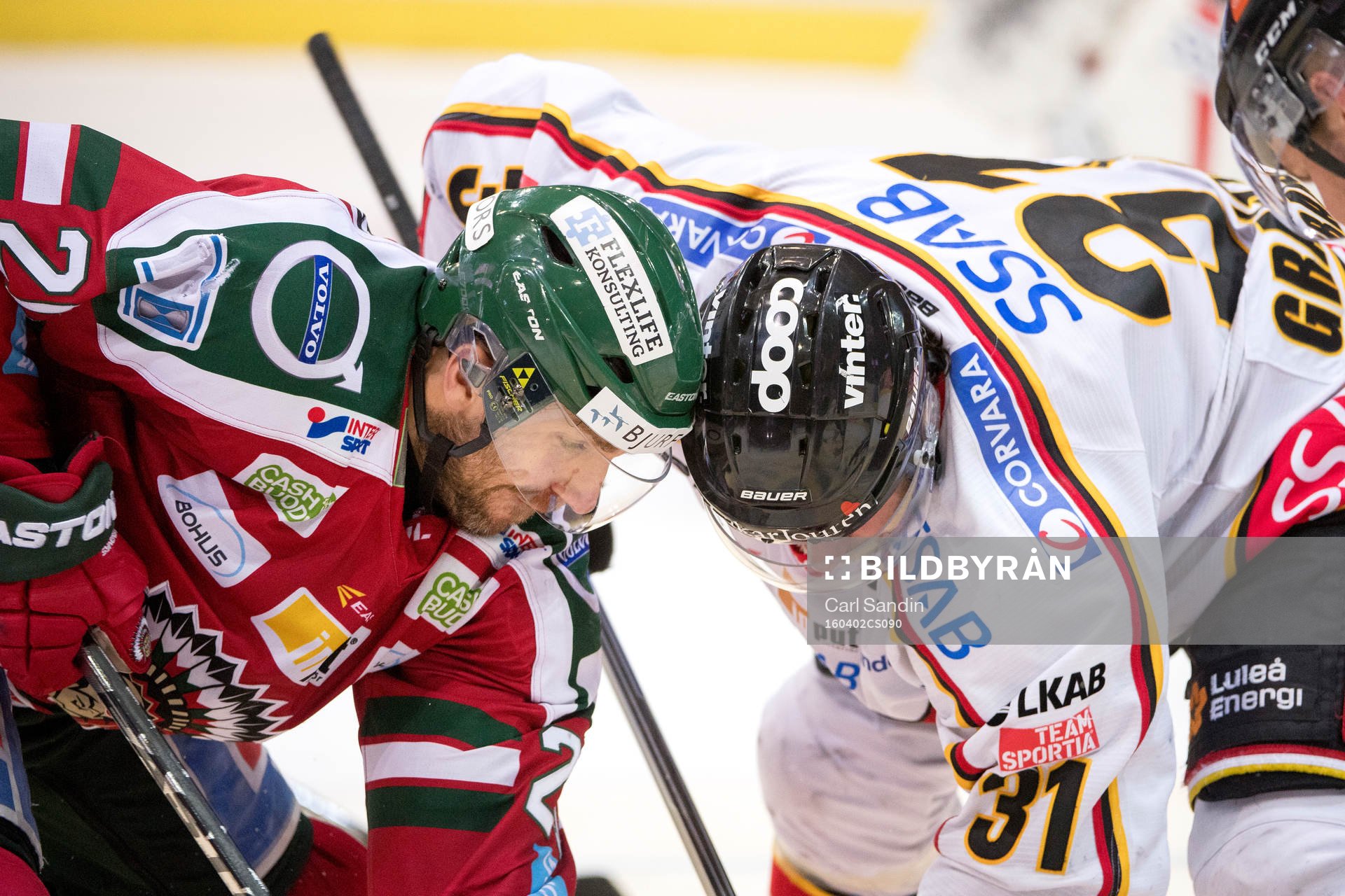 Frölundas Joel Lundqvist och Luleås Jonathan Granström