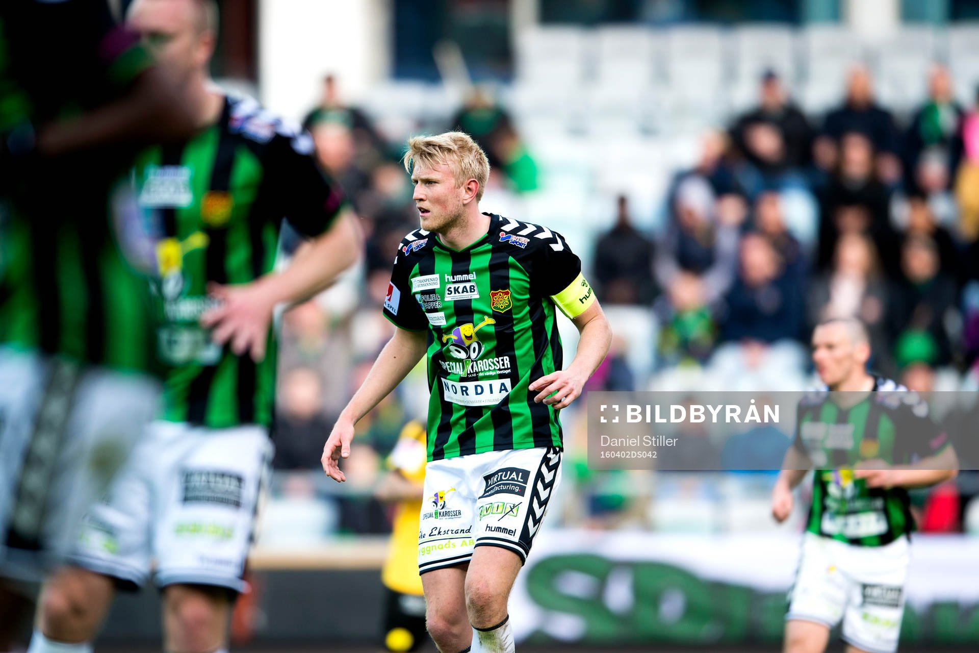 Gais backlinje med Carl Nyström