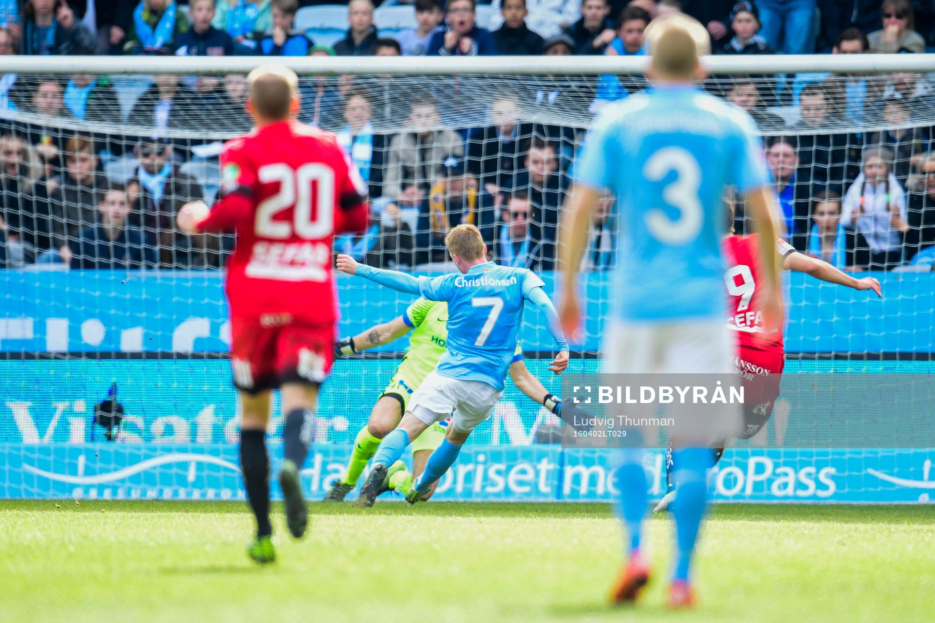 Malmö FFs Anders Christiansen kvitterar till 1-1
