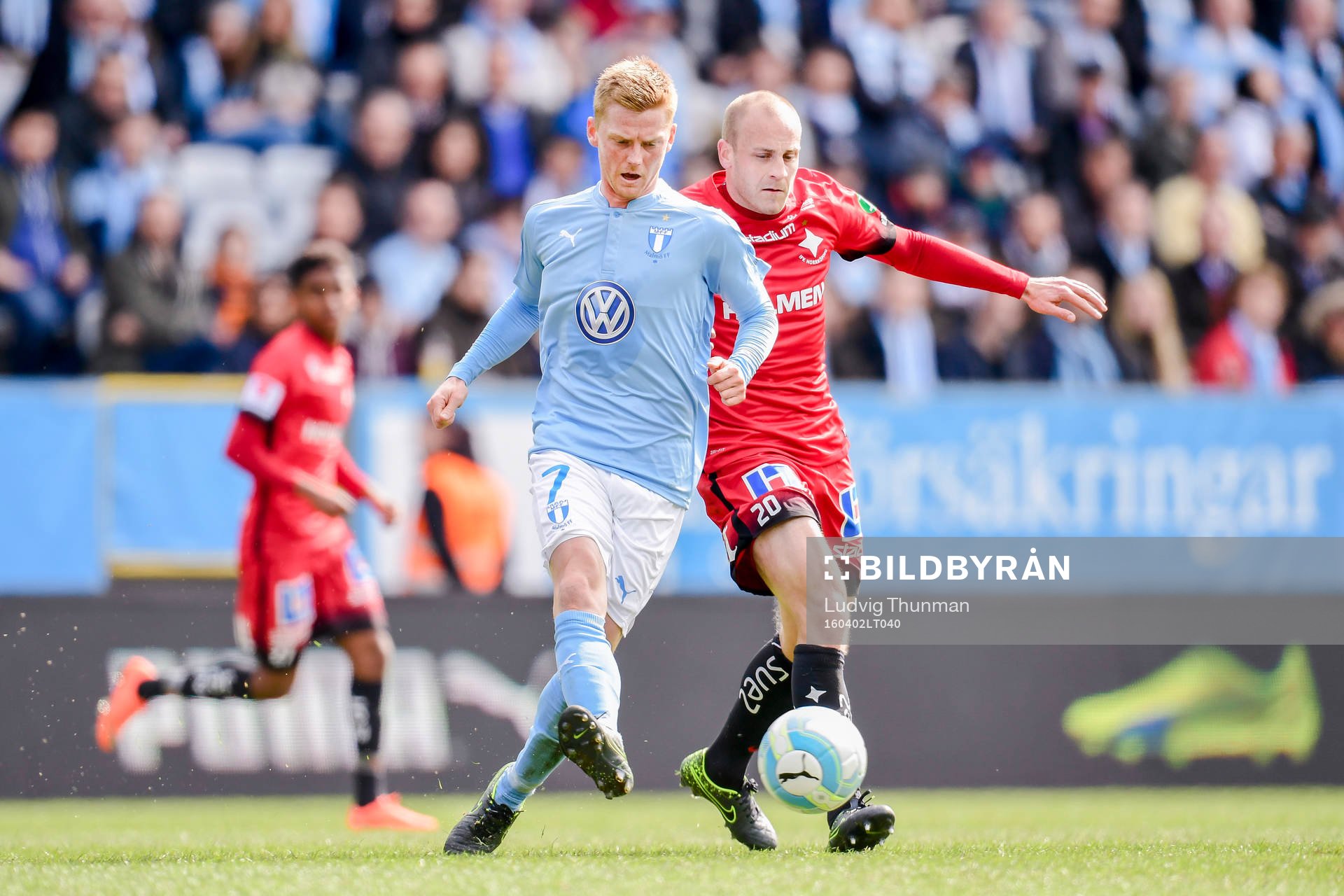 Malmö FFs Anders Christiansen joch Norrköpings Daniel