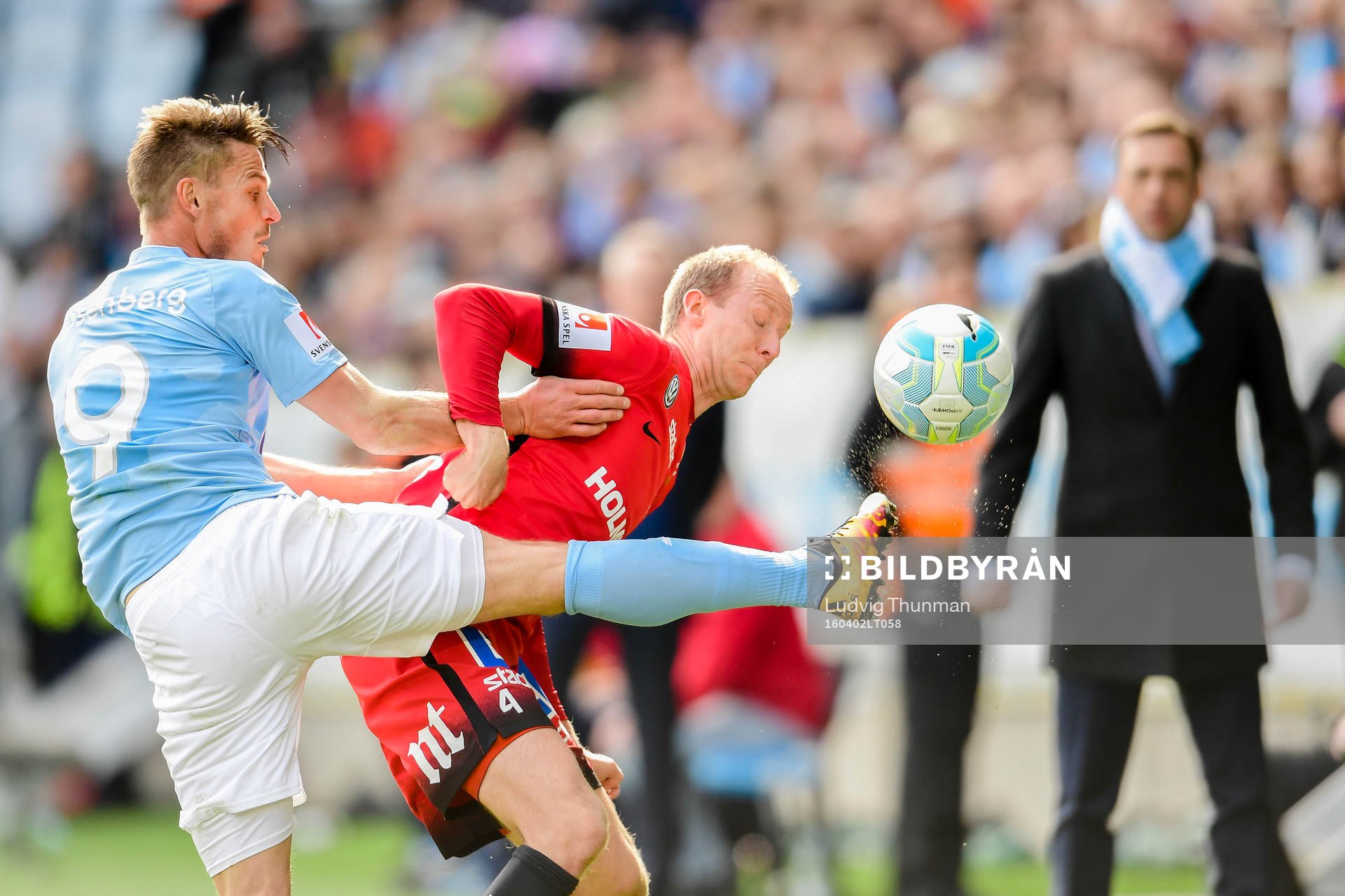 Malmö FFs Markus Rosenberg och Norrköpings Andreas