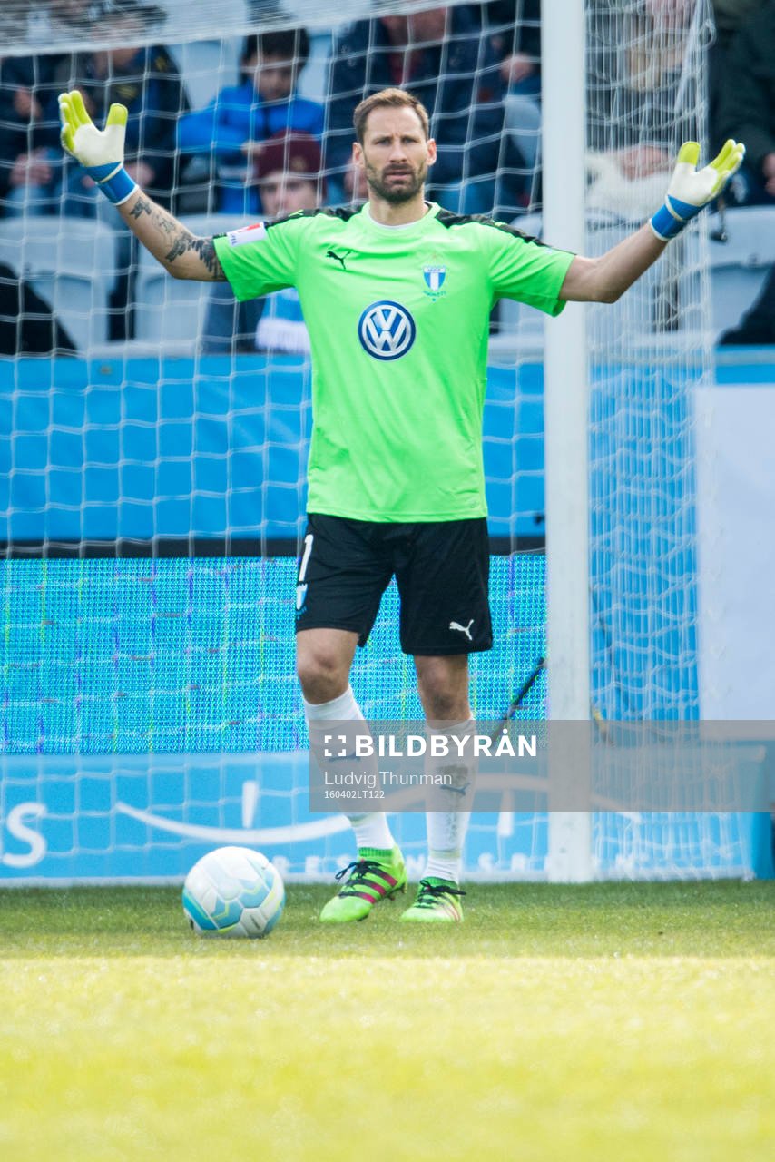 Malmö FFs målvakt Johan Wiland