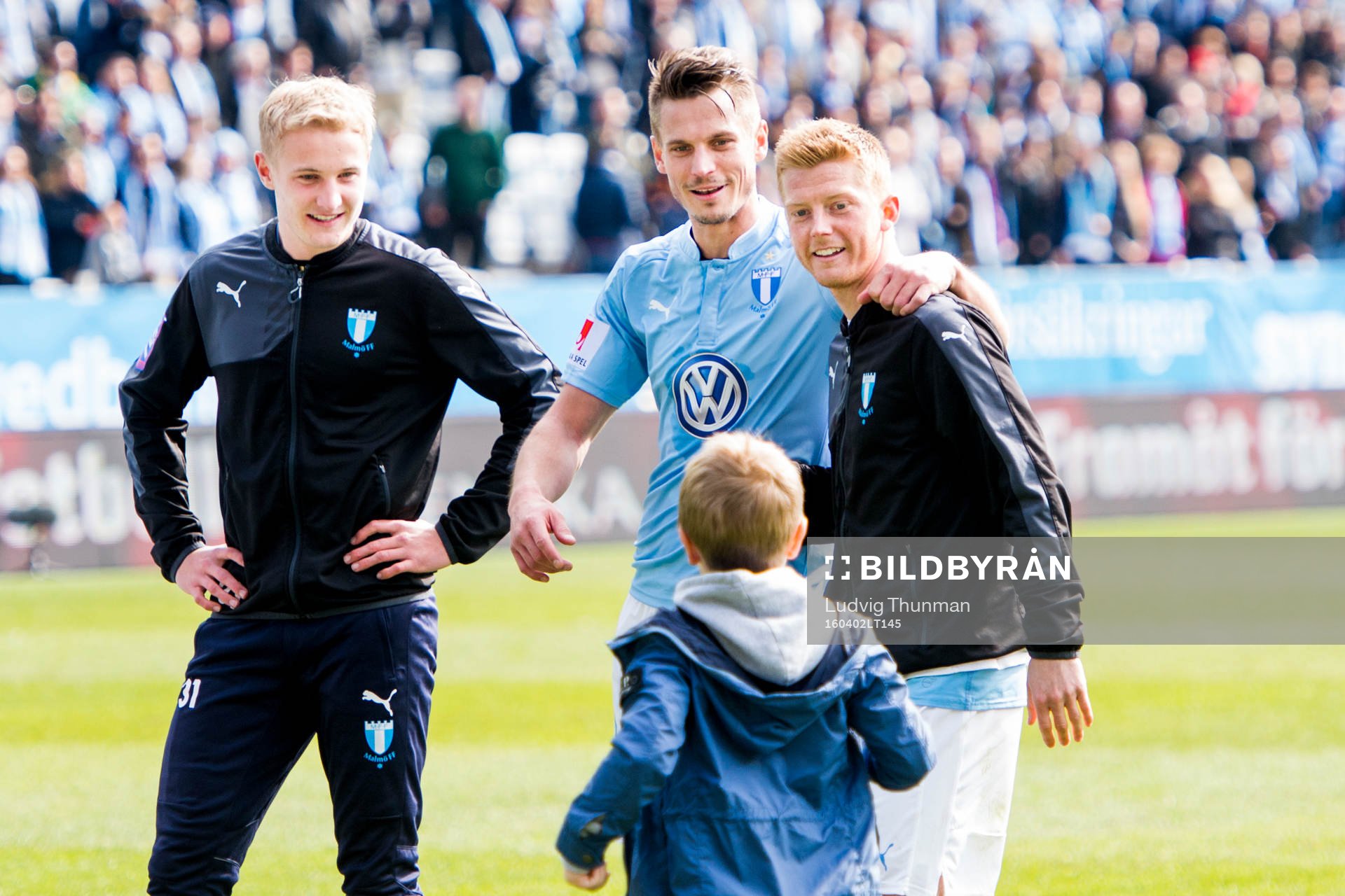 Malmö FFs Franz Brorsson, Markus Rosenberg och Anders