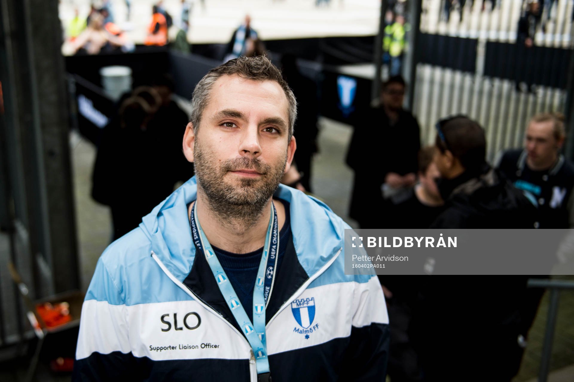 Malmö FF:s supporterombudsman Pierre Nordberg poserar för en bild inför fotbollsmatchen i Allsvenskan mellan Malmö FF och Norrköping den 2 april 2016 i Malmö.