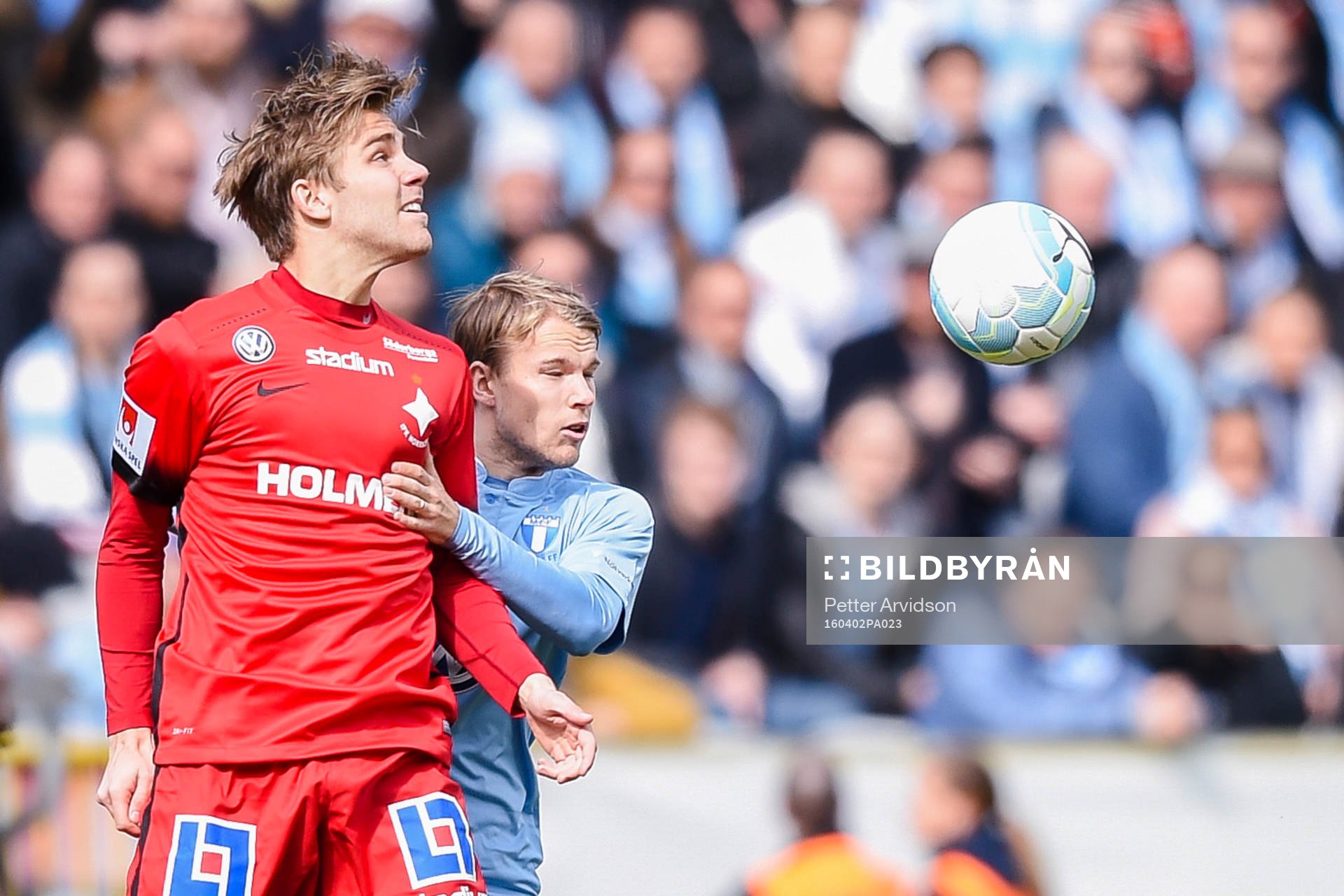 Norrköpings Christoffer Nyman och Malmö FFs Oscar Lewicki