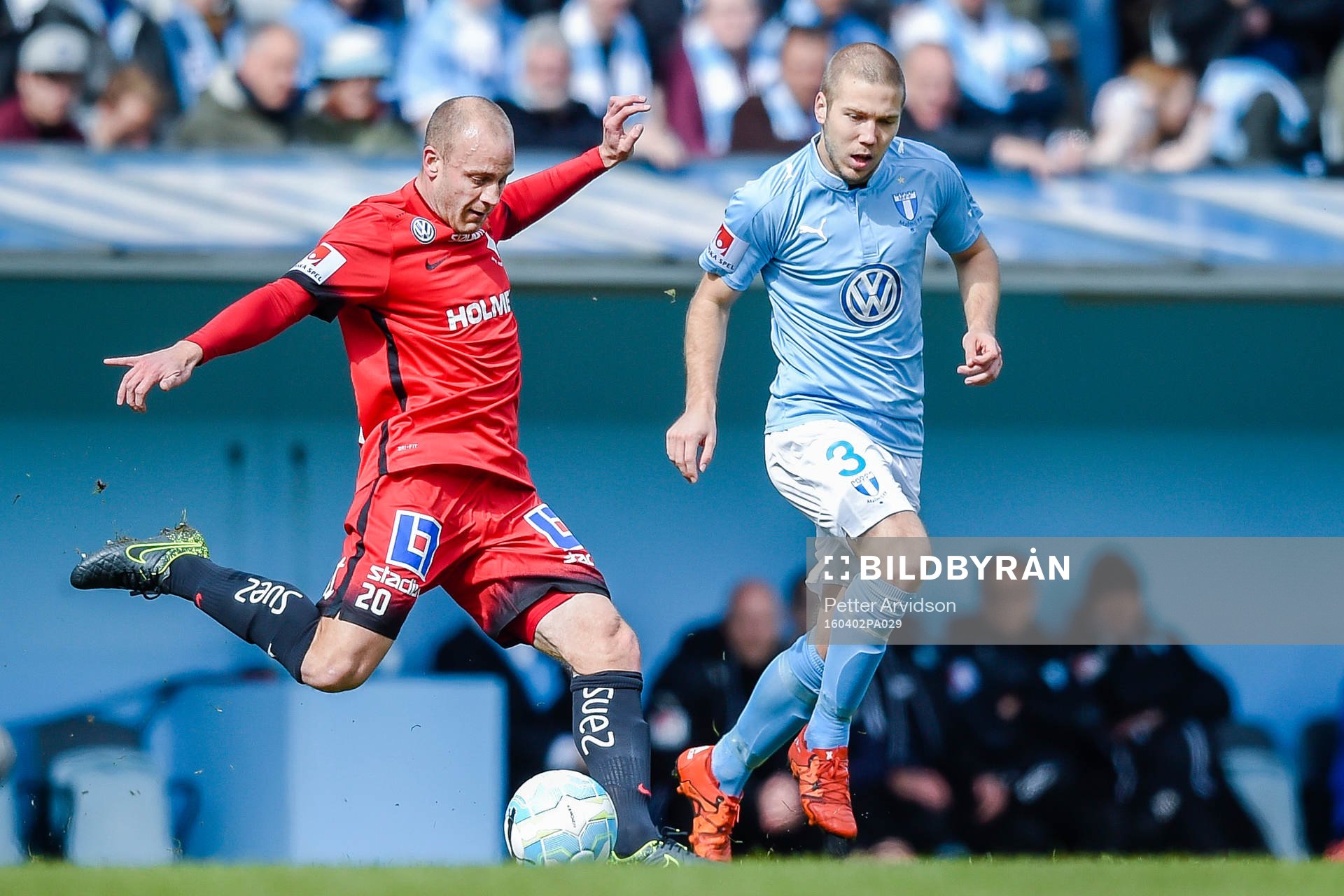 Norrköpings Daniel Sjölund  och Malmö FFs Anton