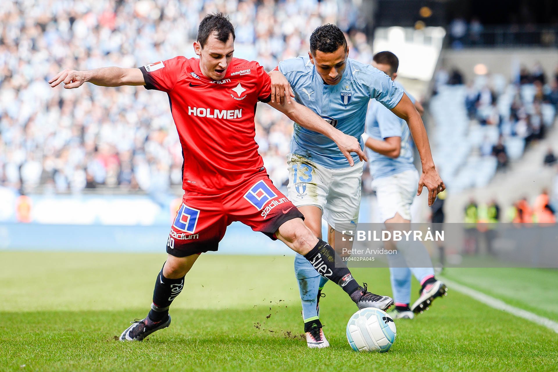 Norrköpings Nikola Tkalcic och Malmö FFs Vladimir Rodic