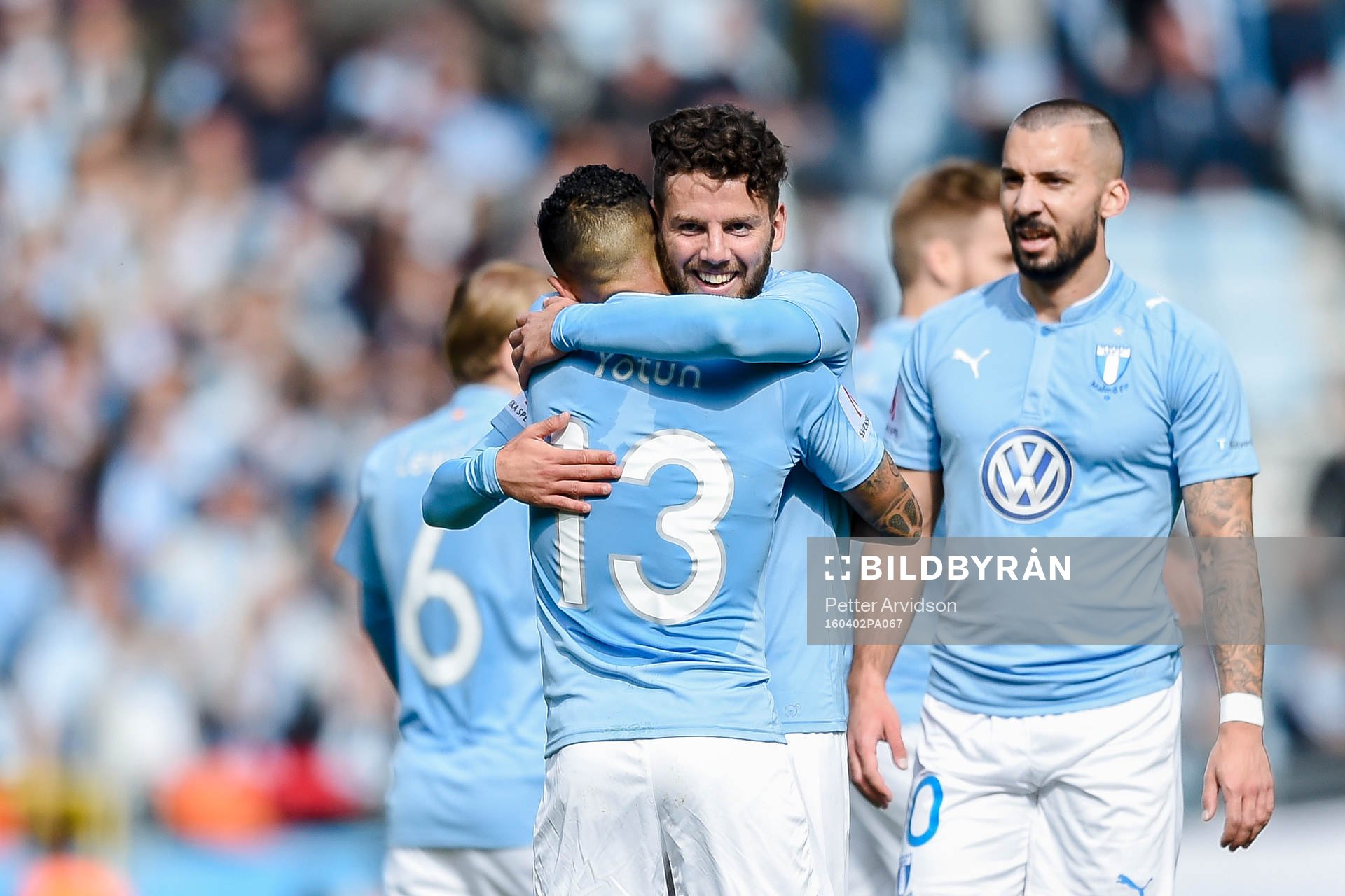 Malmö FFs Yoshimar Yotún , Erdal Rakip och Guillermo