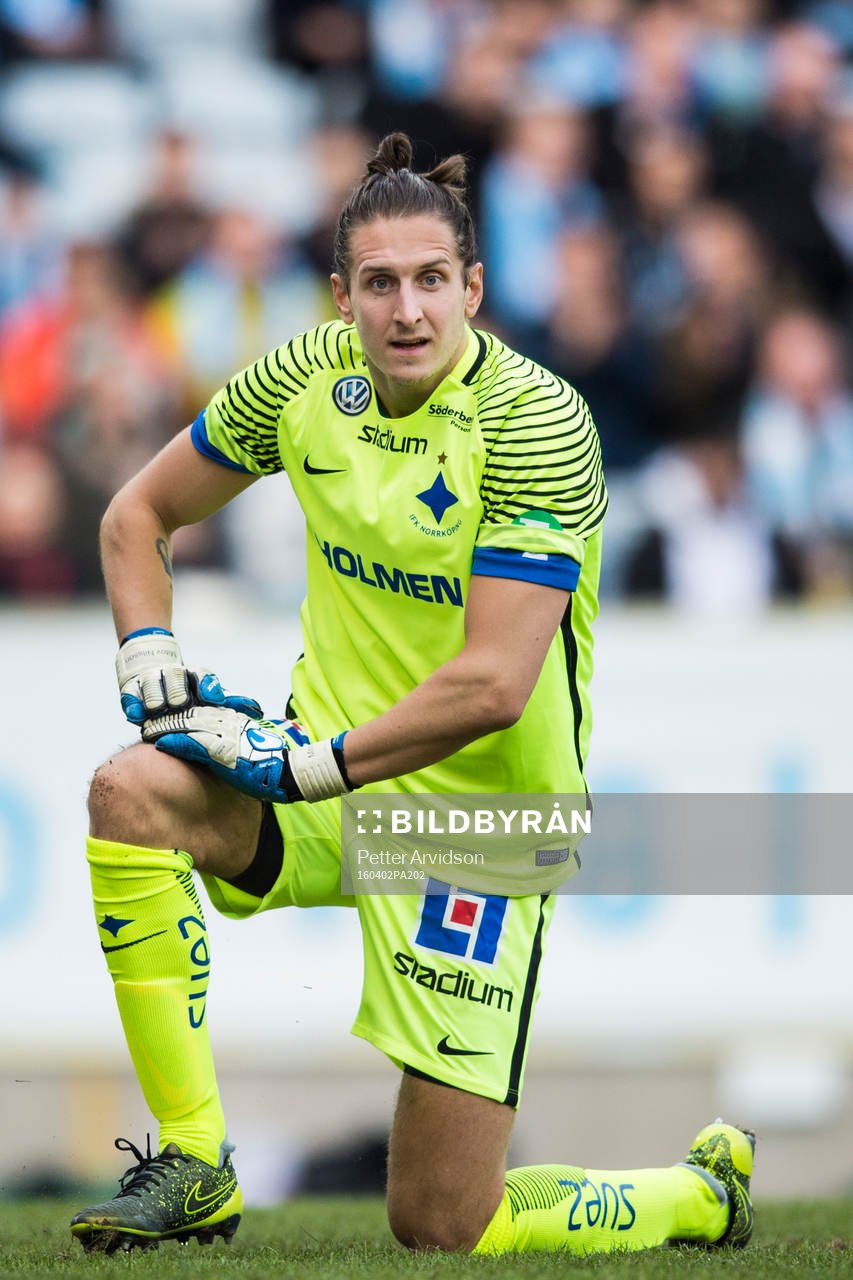 Norrköpings målvakt David Mitov Nilsson