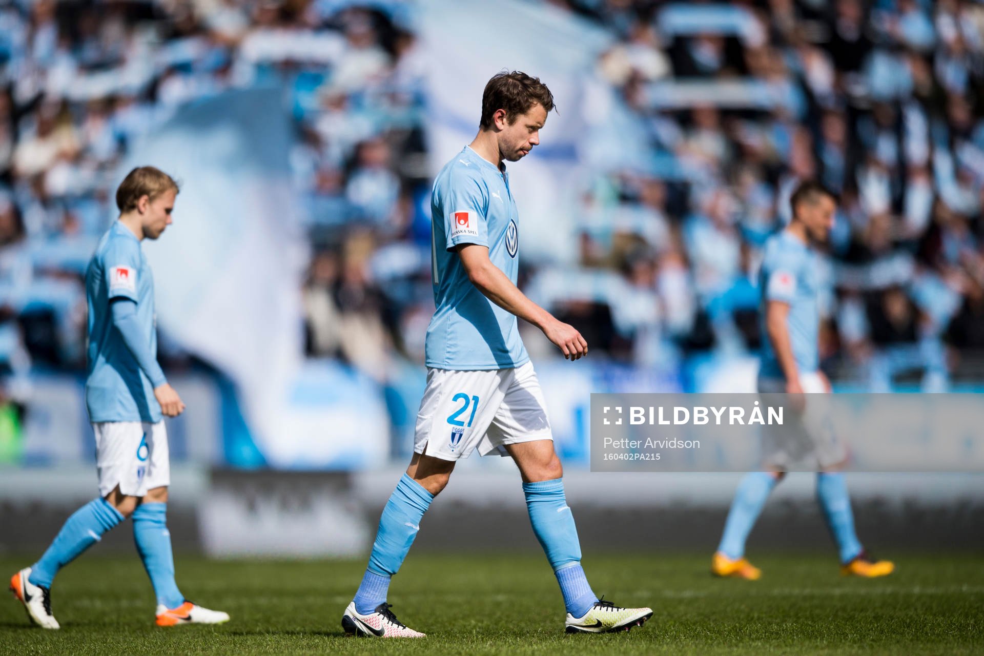 Malmö FFs Oscar Lewicki och Kari Arnason deppar