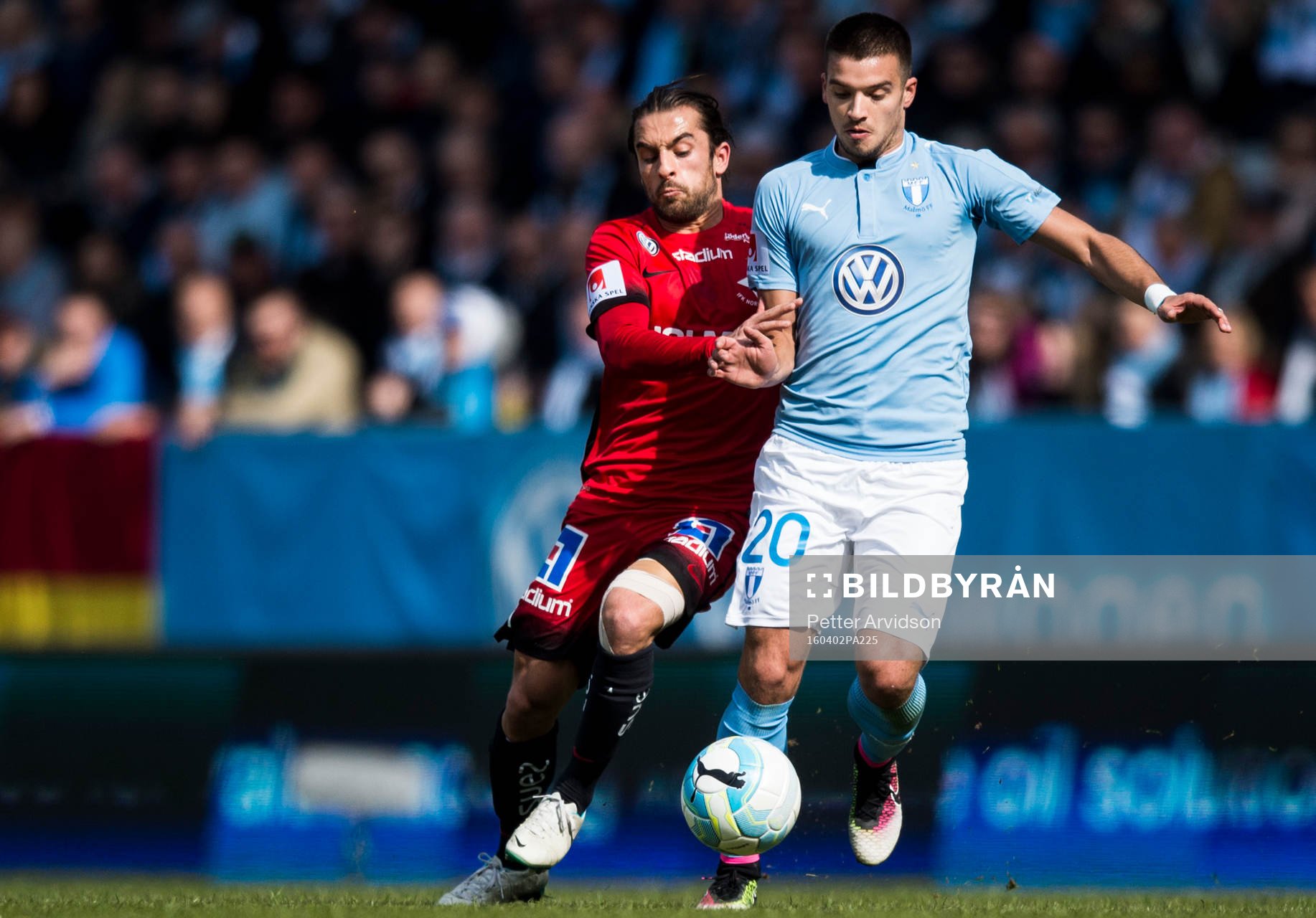 Norrköpings Christopher Telo och Malmö FFs Vladimir Rodic