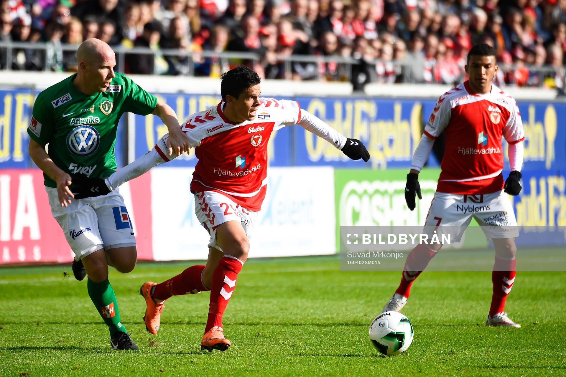 Jönköpings Viktor Rönneklev och Kalmars Romário Pereira