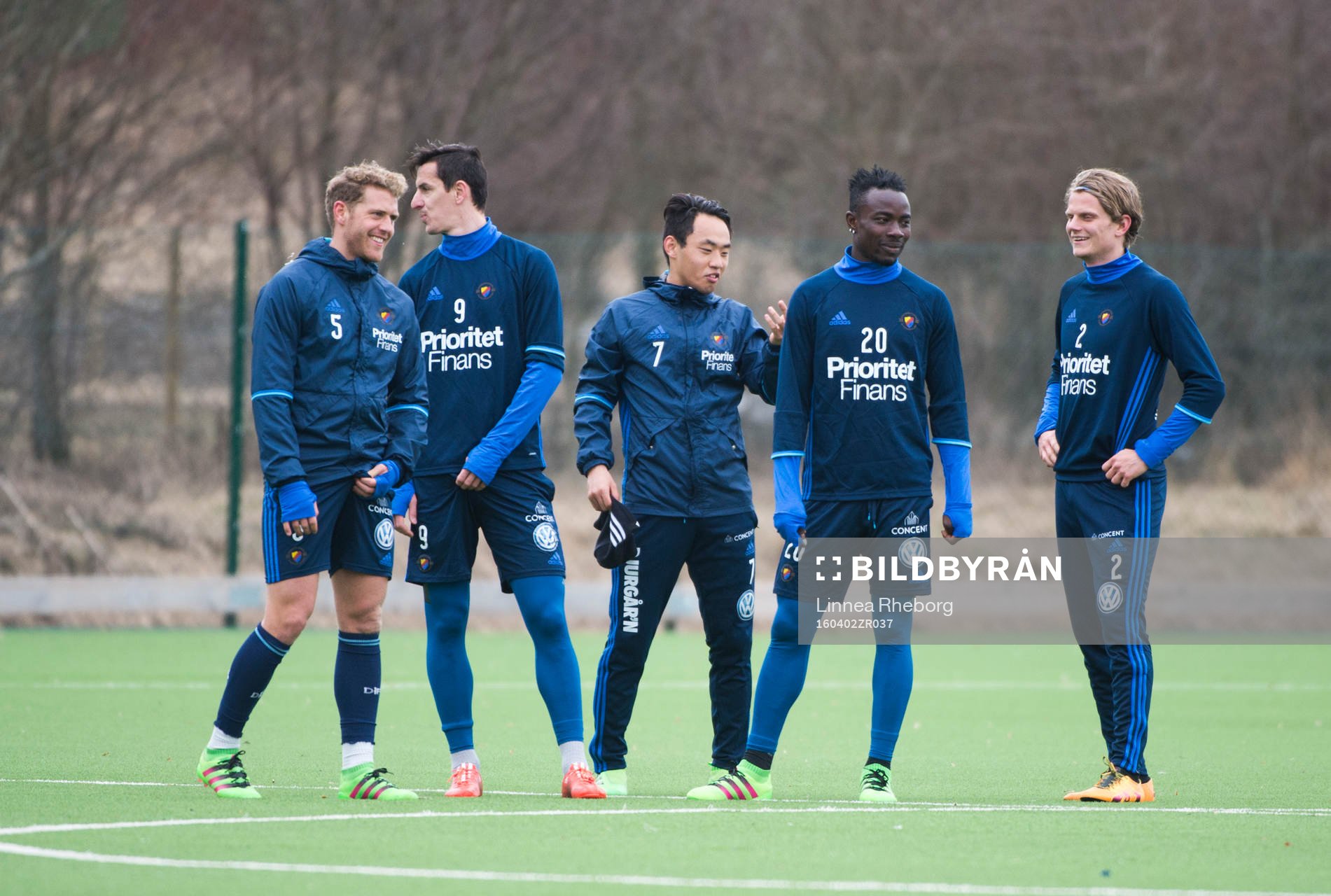 Djurgårdens Stefan Karlsson, Haris Radetinac, Seon-Min