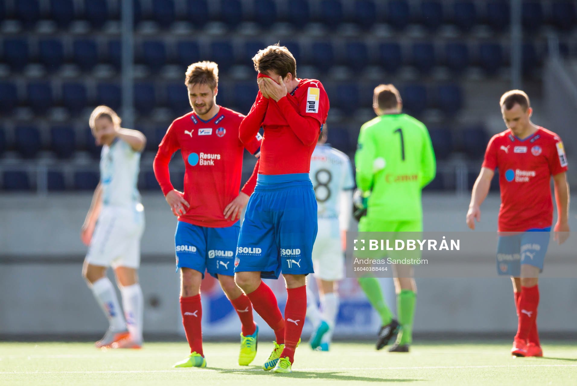 Helsingborgs Adam Eriksson (h) och Johan Mårtensson (v)