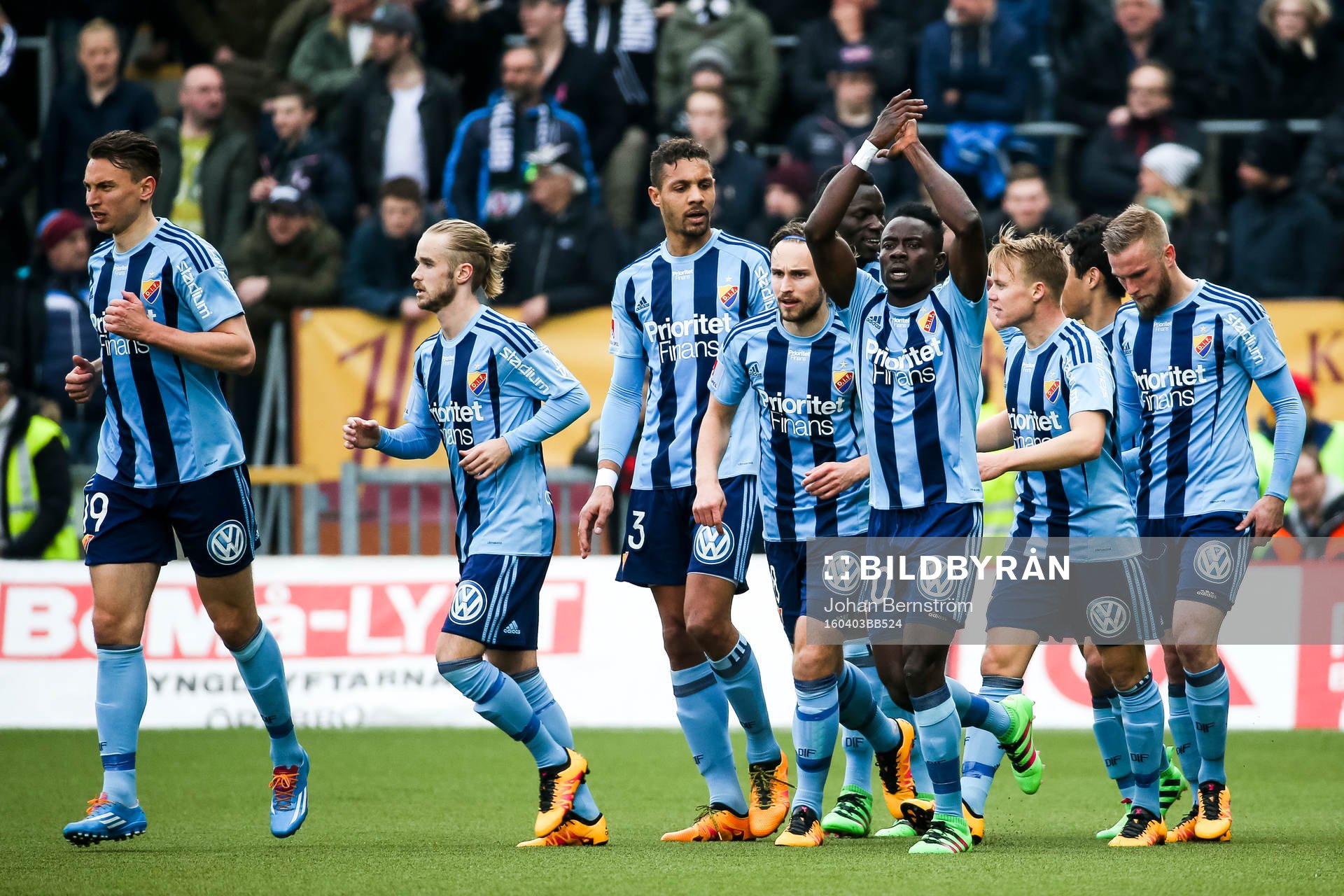 Djurgårdens spelare jublar