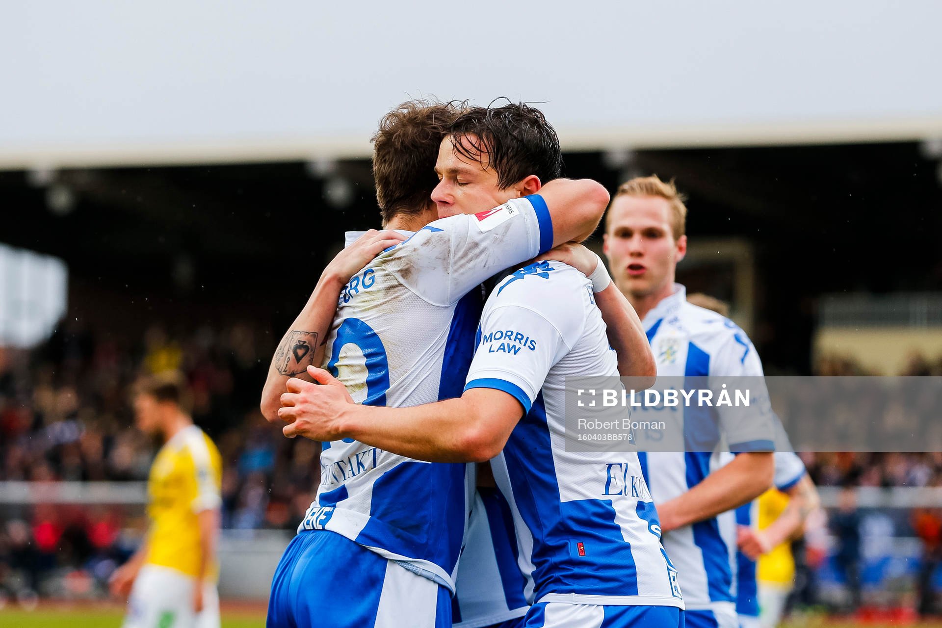 IFK Göteborgs Mads Albeck och Jakob Ankersen jublar