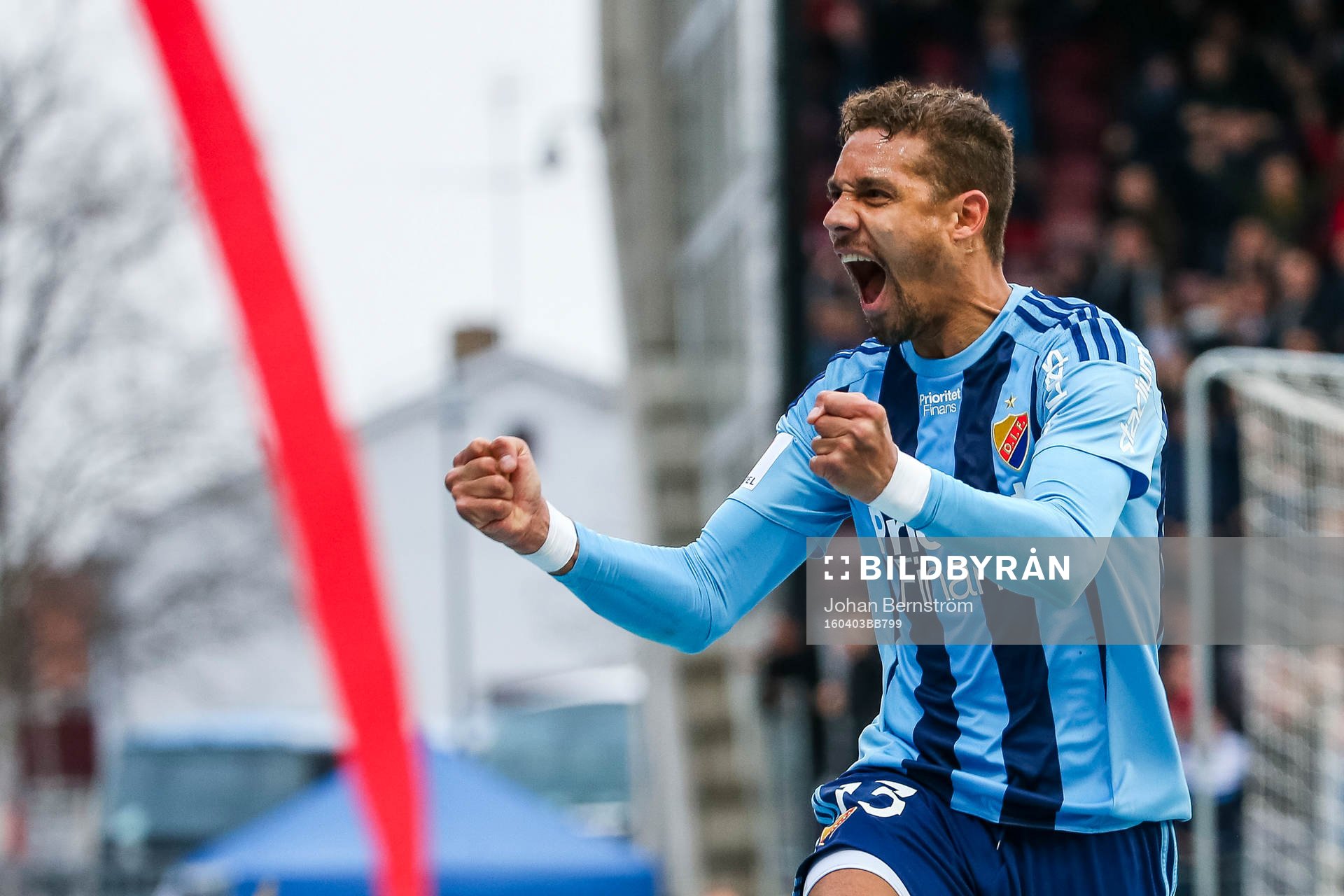 Djurgårdens Mathias Ranegie jublar