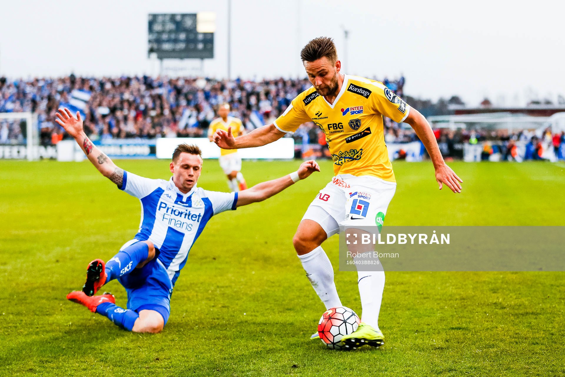 Falkenbergs Johannes Vall  och IFK Göteborgs Jakob Ankersen