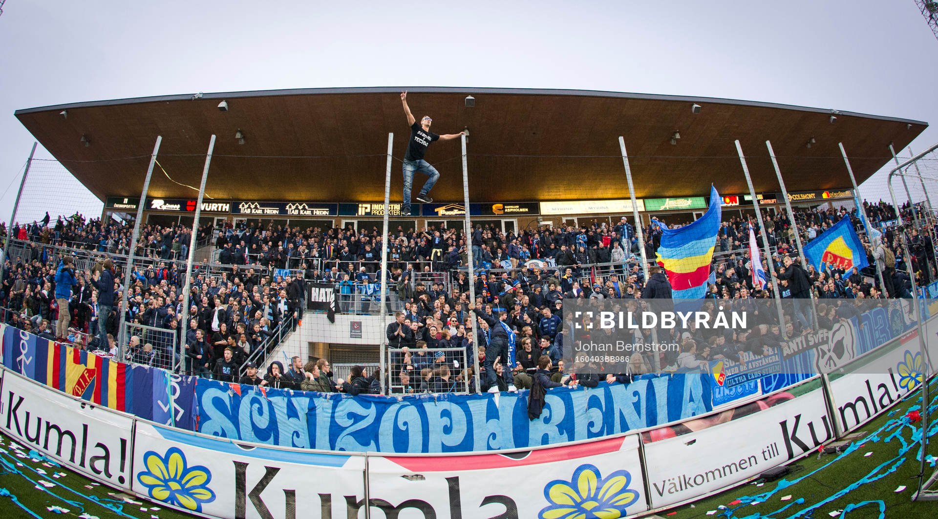 Djurgårdens fans firar