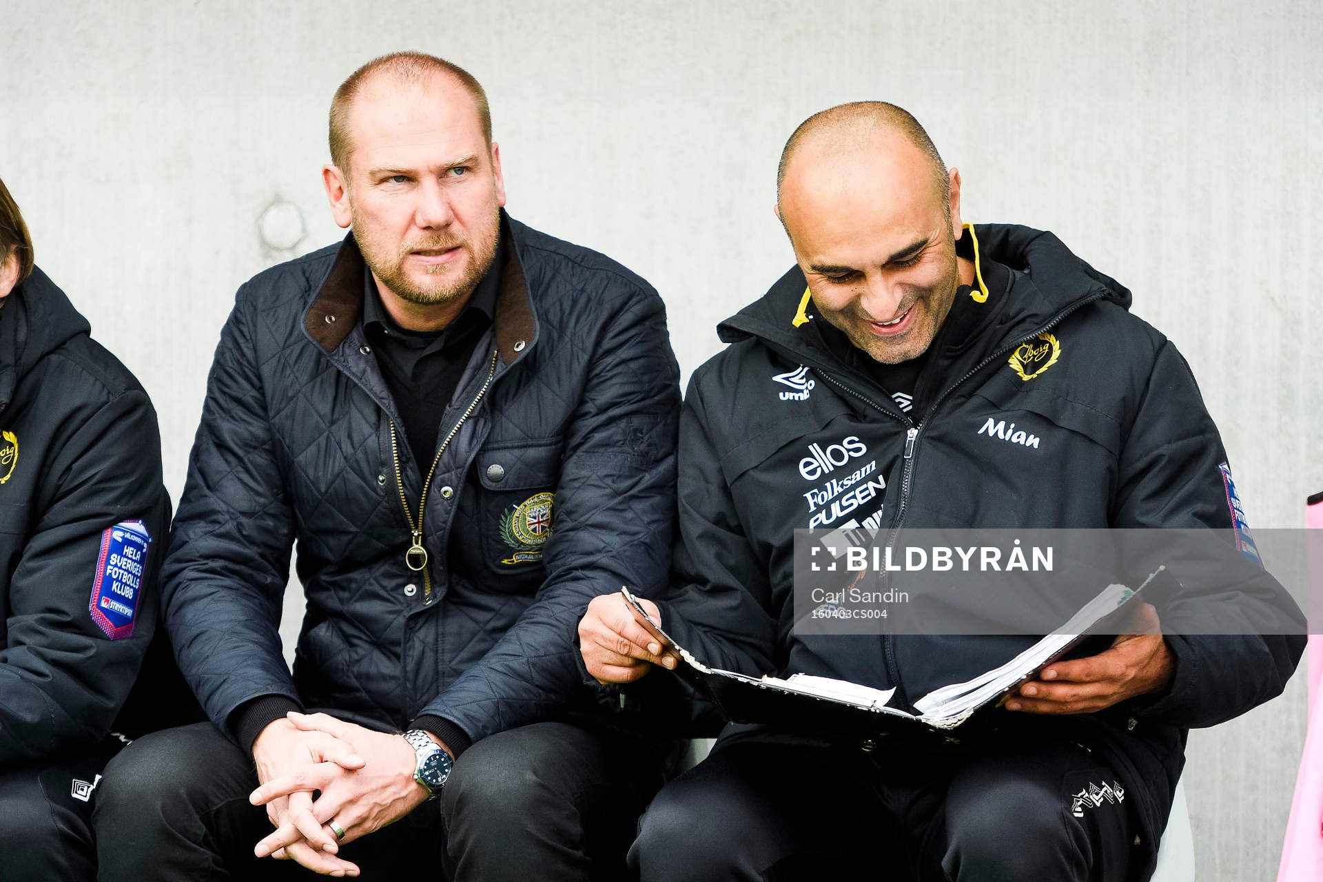 Elfsborgs manager Magnus Haglund och tränare Jan Mian