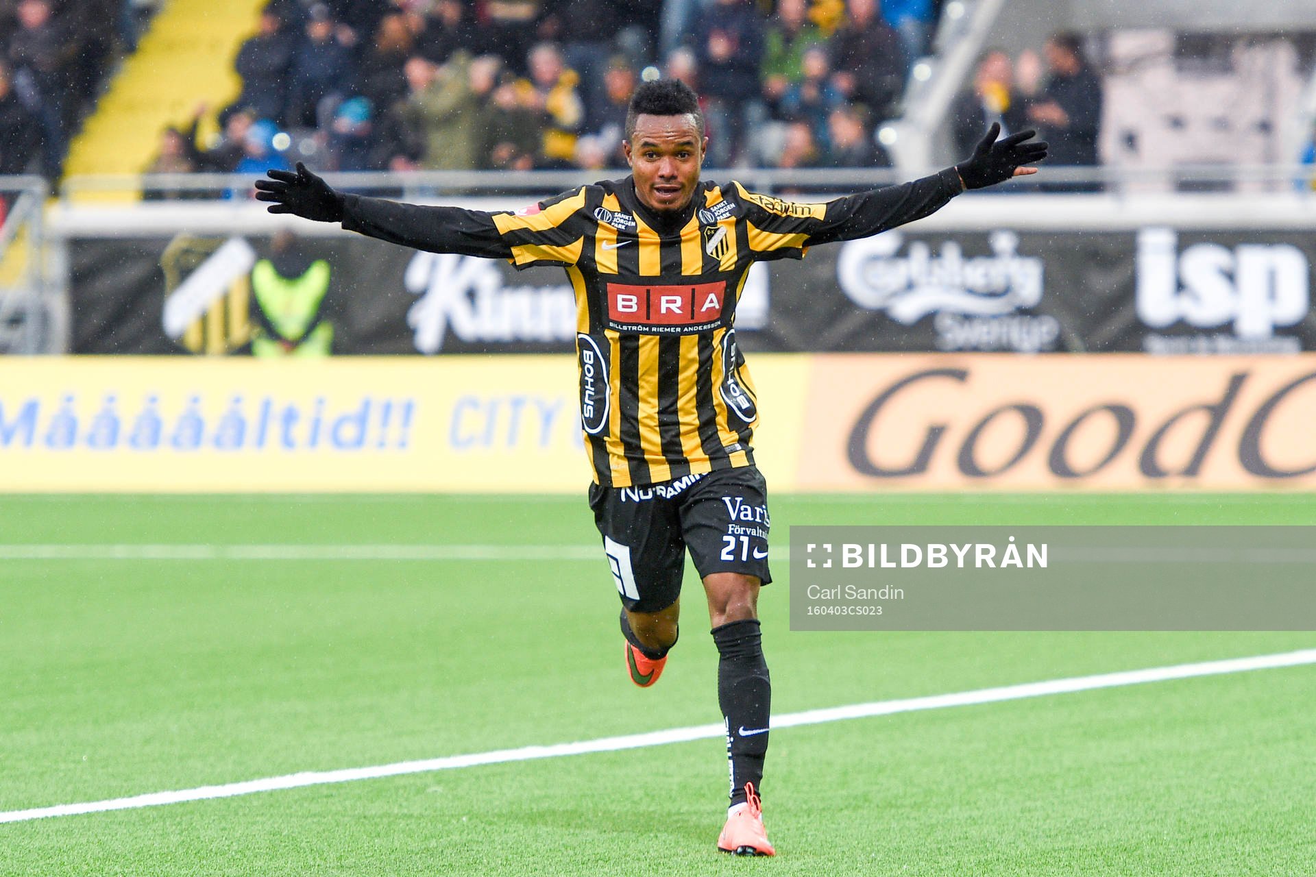 Häckens Nasiru Mohammed jublar