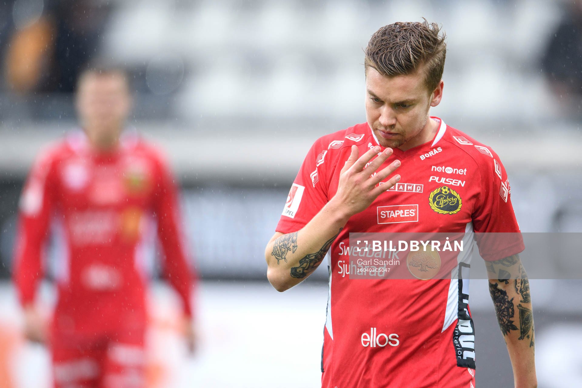 Elfsborgs Thomas Kind Bendiksen deppar