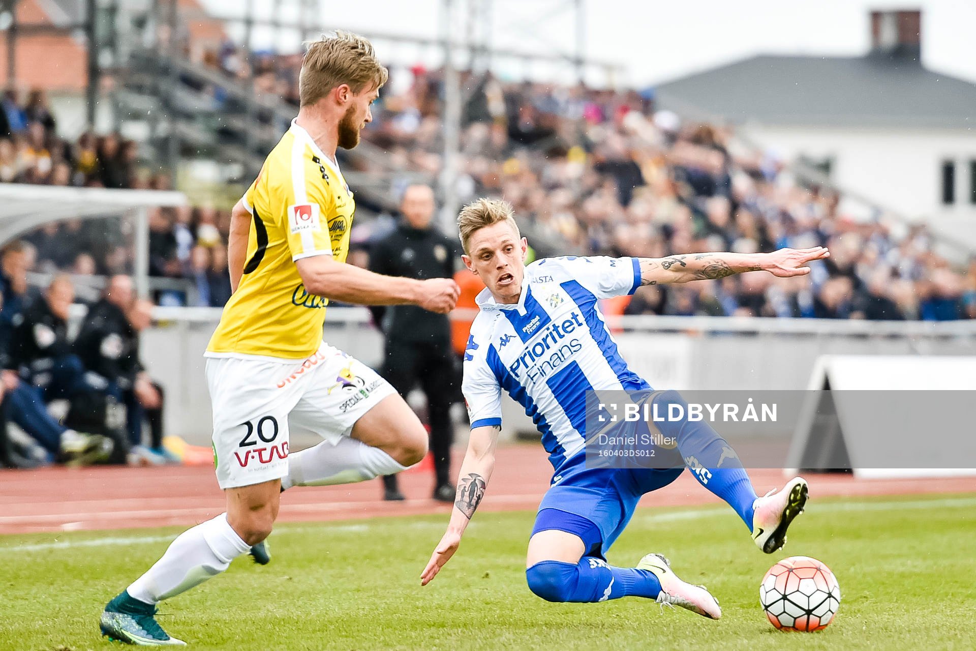 Falkenbergs Akseli Pelvas och IFK Göteborgs Sören Rieks