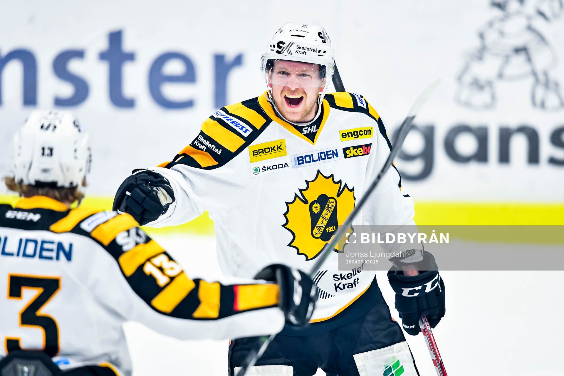 Skellefteås Tim Heed jublar