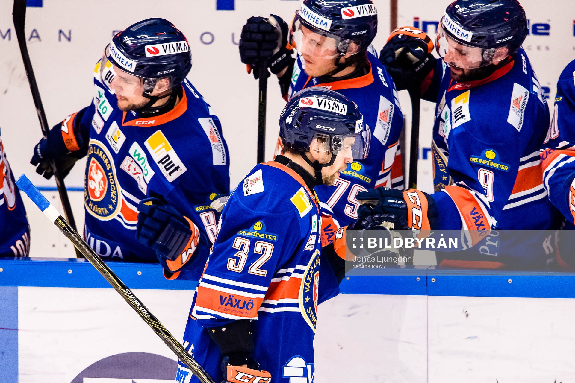 Växjös Sakari Salminen jublar