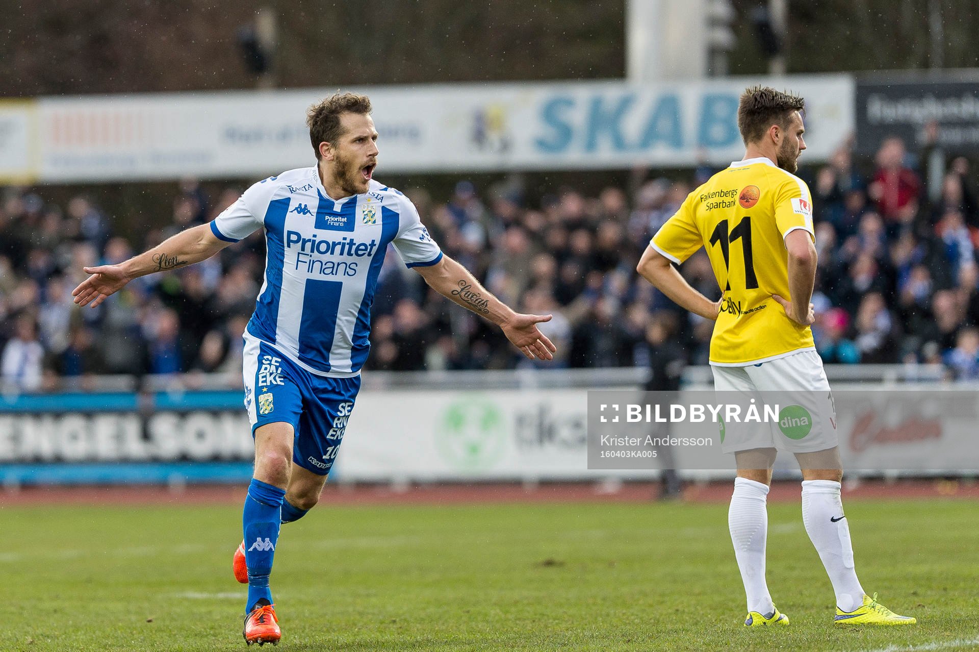 IFK Göteborgs Tobias Hysén jublar