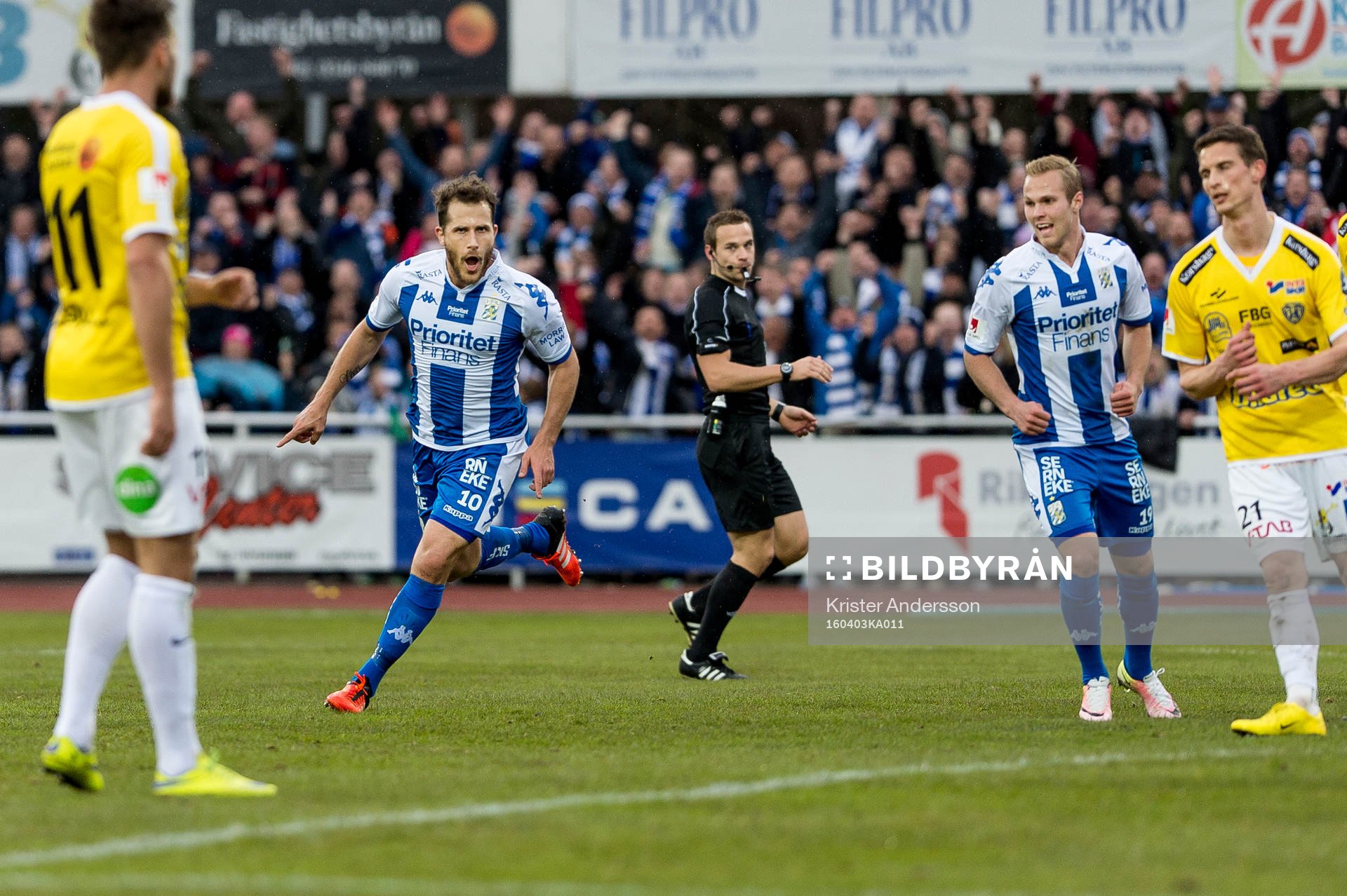 IFK Göteborgs Tobias Hysén jublar