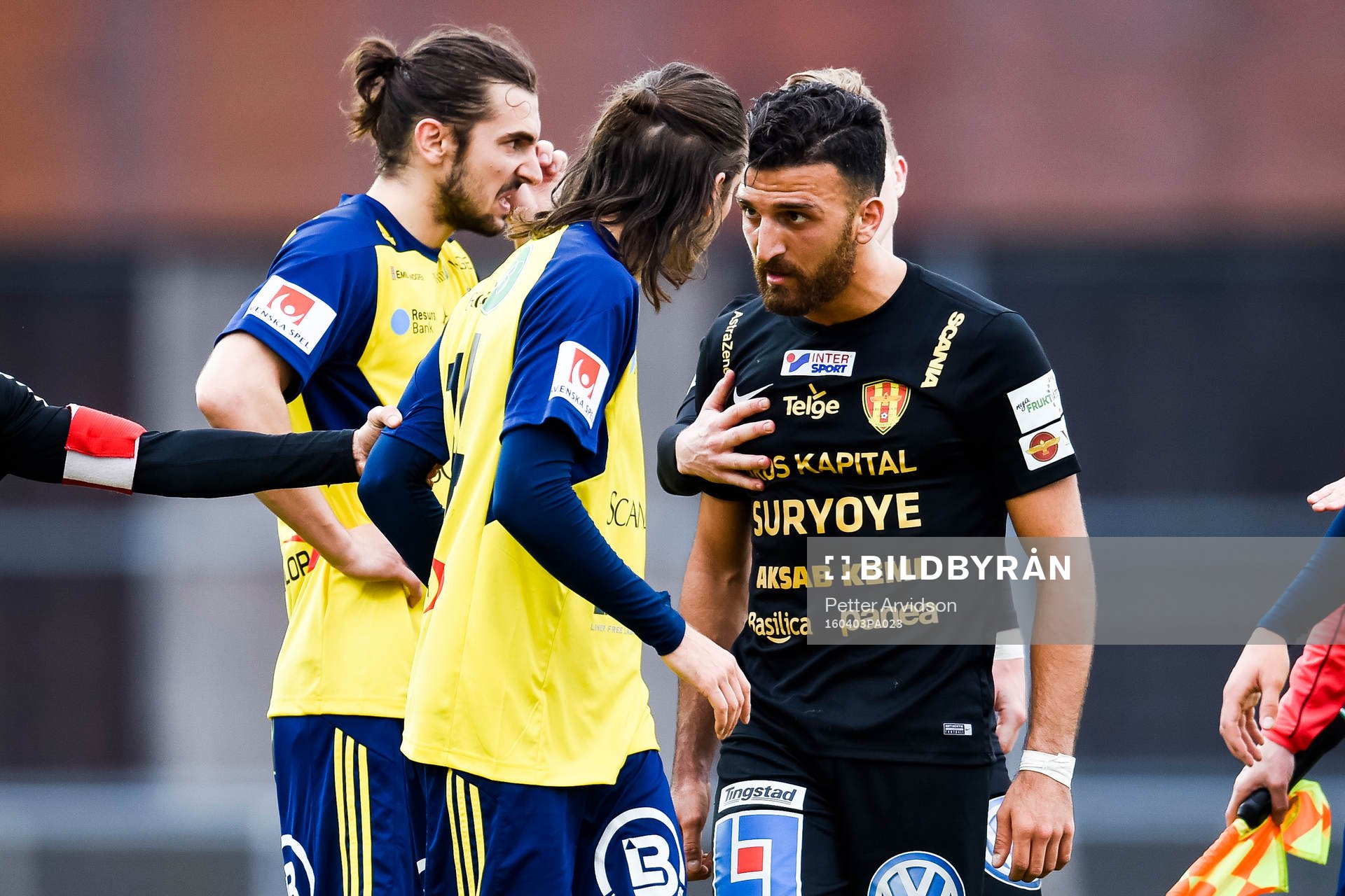 Ängelholms Johan Eiswohld och Syrianskas Bachir Katourgi