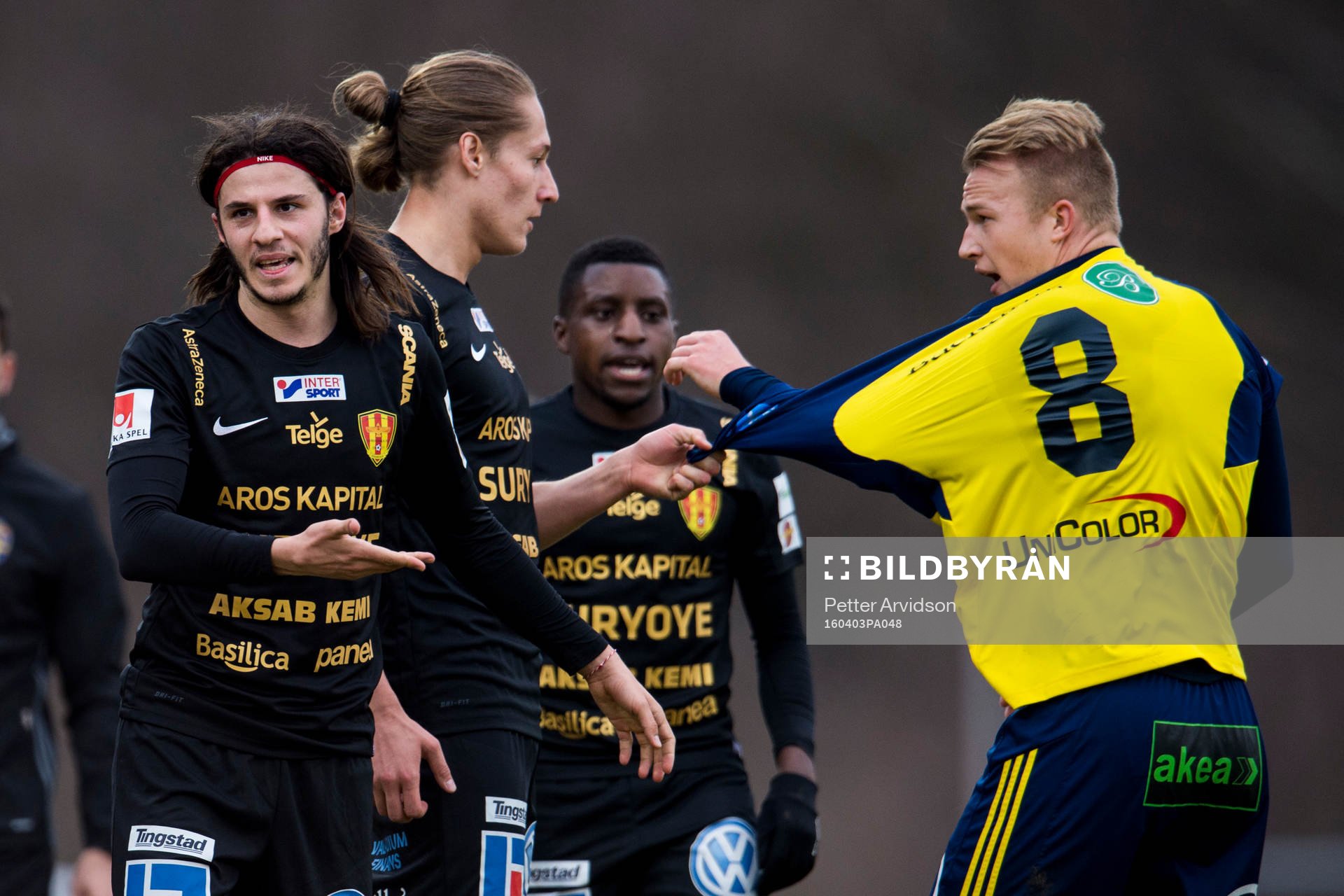 Bråkig situation mellan Syrianskas Stefan Ilic och Felix