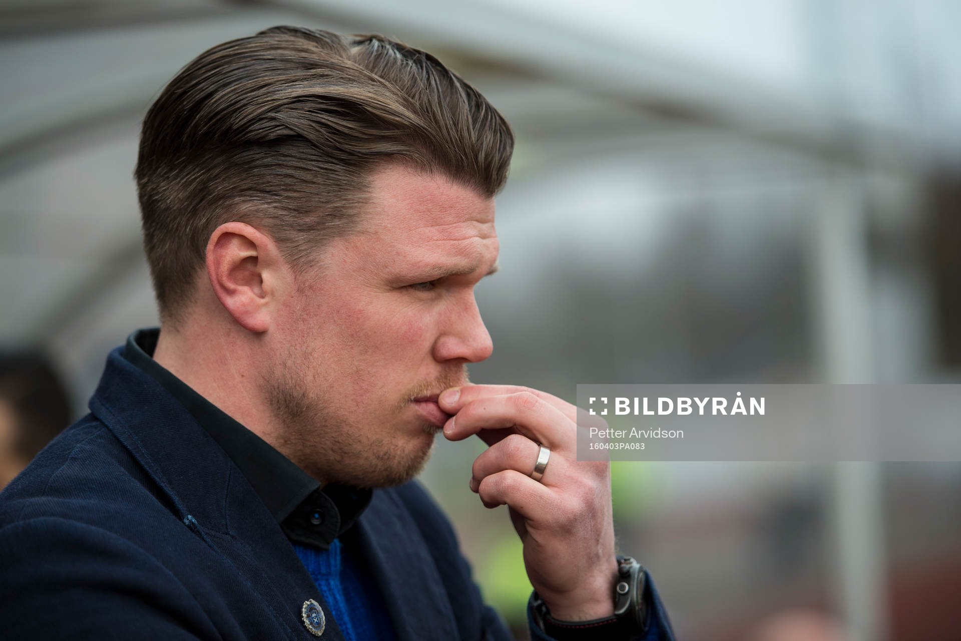 Ängelholms tränare Christian Järdler