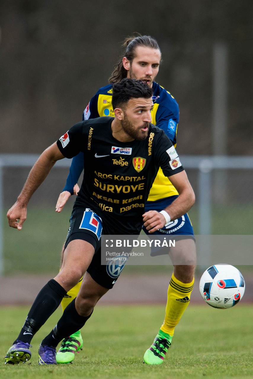 Syrianskas Bachir Katourgi och Ängelholms Johan Eiswohld