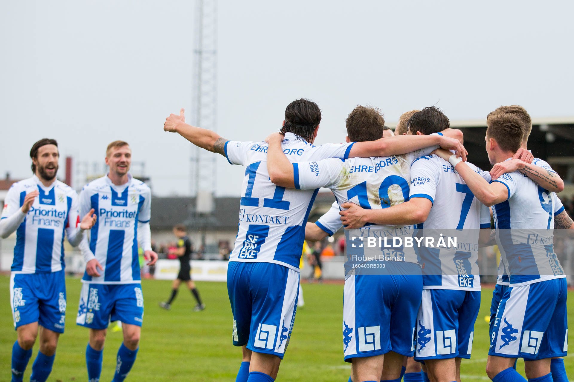 Göteborgs spelare jublar