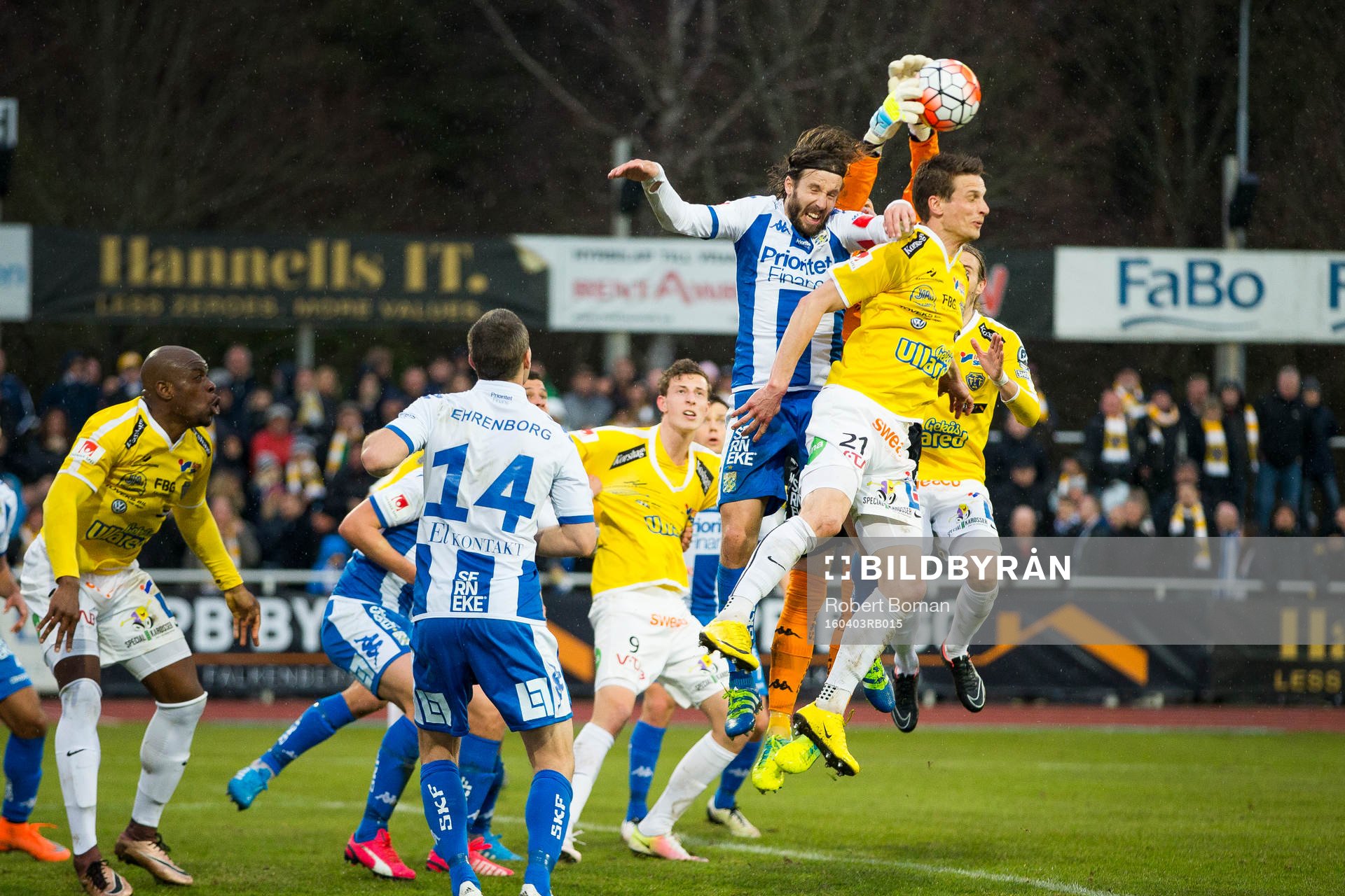 IFK Göteborgs Mattias Bjärsmyr och Falkenbergs Thomas