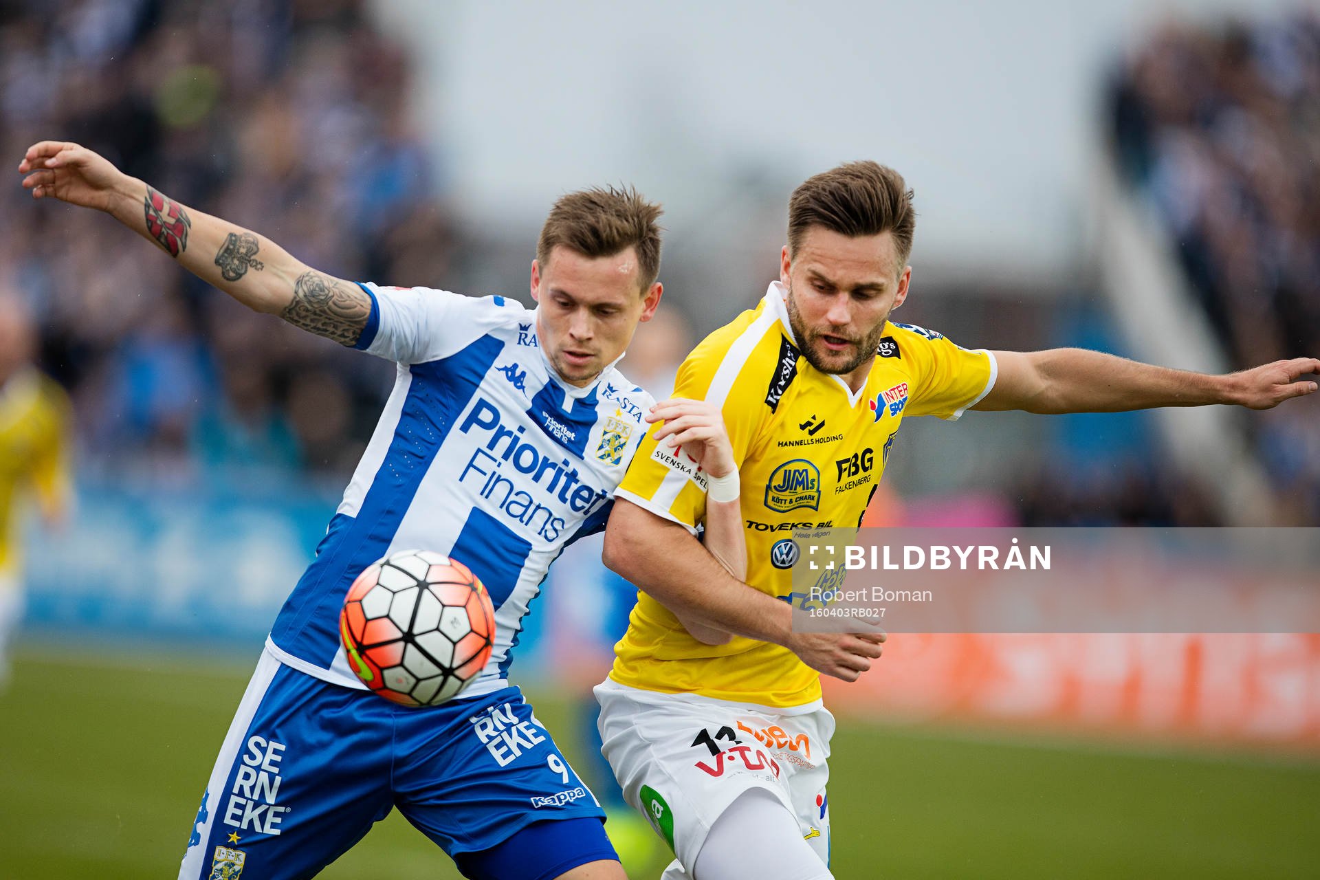 IFK Göteborgs Jakob Ankersen och Falkenbergs Johannes Vall